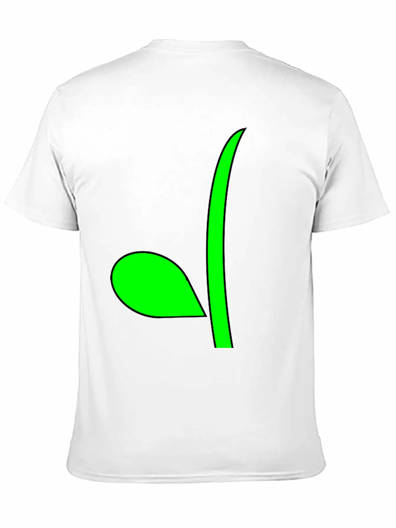Curvy Flower Stem Stylish Everyday T-Shirt – Unisex Basic Cotton Tee