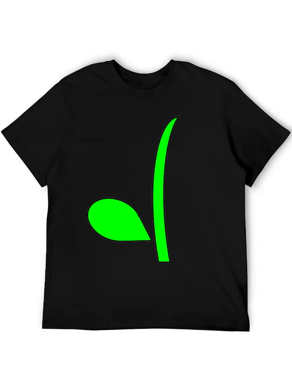 Curvy Flower Stem Stylish Everyday T-Shirt – Unisex Basic Cotton Tee