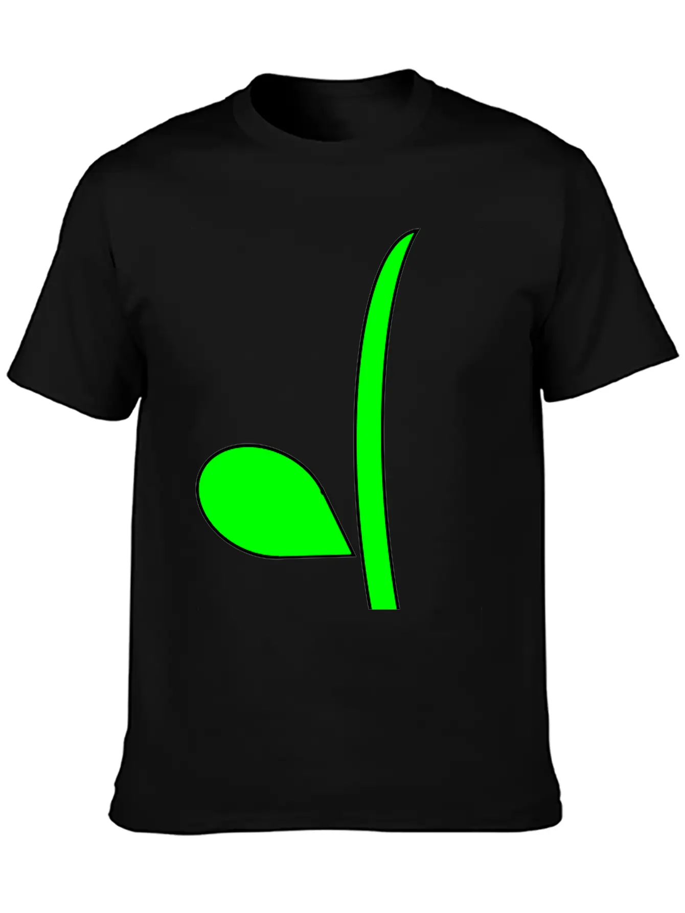Curvy Flower Stem Stylish Everyday T-Shirt – Unisex Basic Cotton Tee