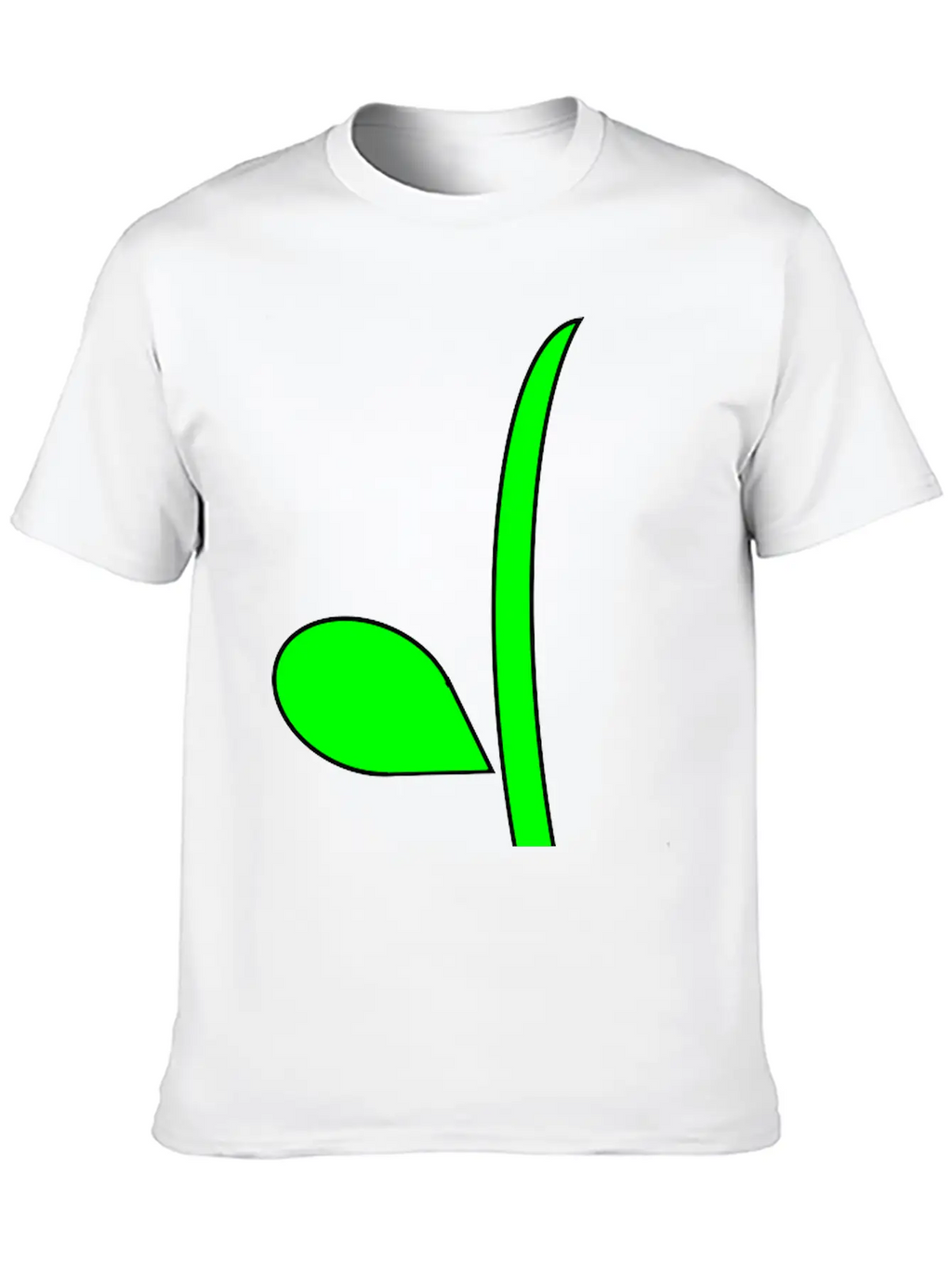 Curvy Flower Stem Stylish Everyday T-Shirt – Unisex Basic Cotton Tee