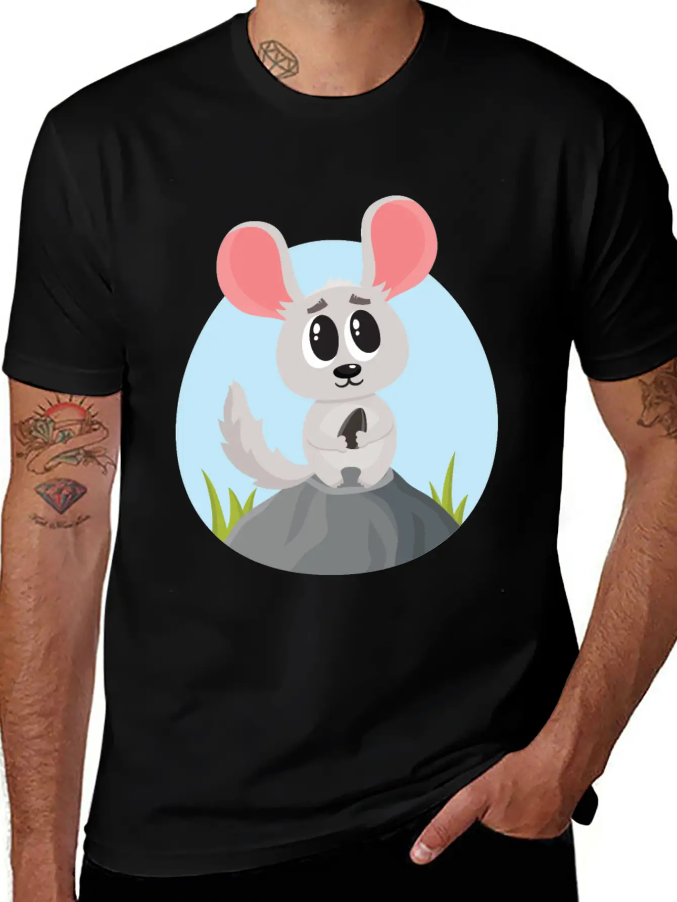 Cute And Adorable Chinchilla House Pet Rodents Casual Graphic T-Shirt – Simple And Comfortable Daily Wear