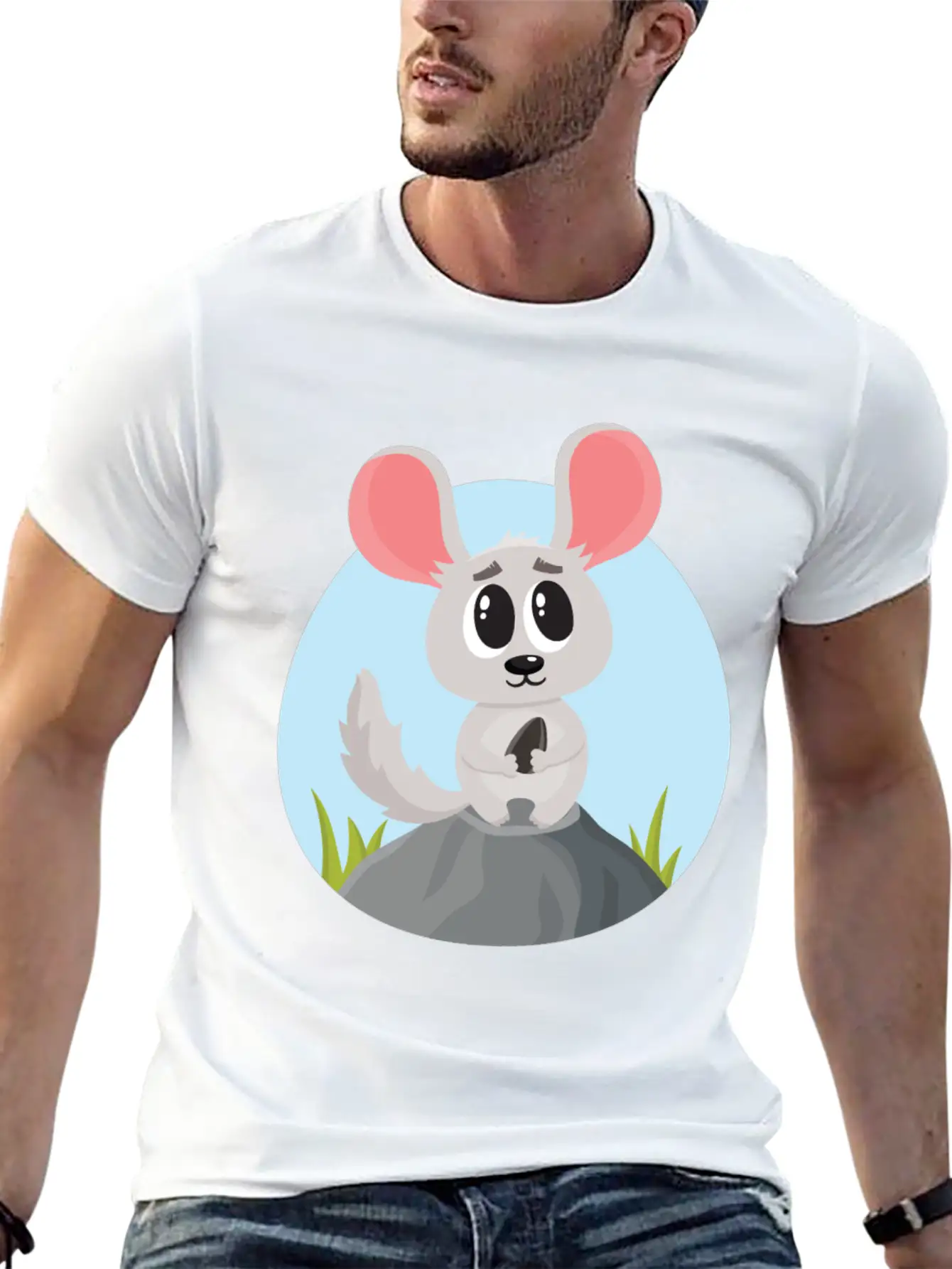 Cute And Adorable Chinchilla House Pet Rodents Casual Graphic T-Shirt – Simple And Comfortable Daily Wear