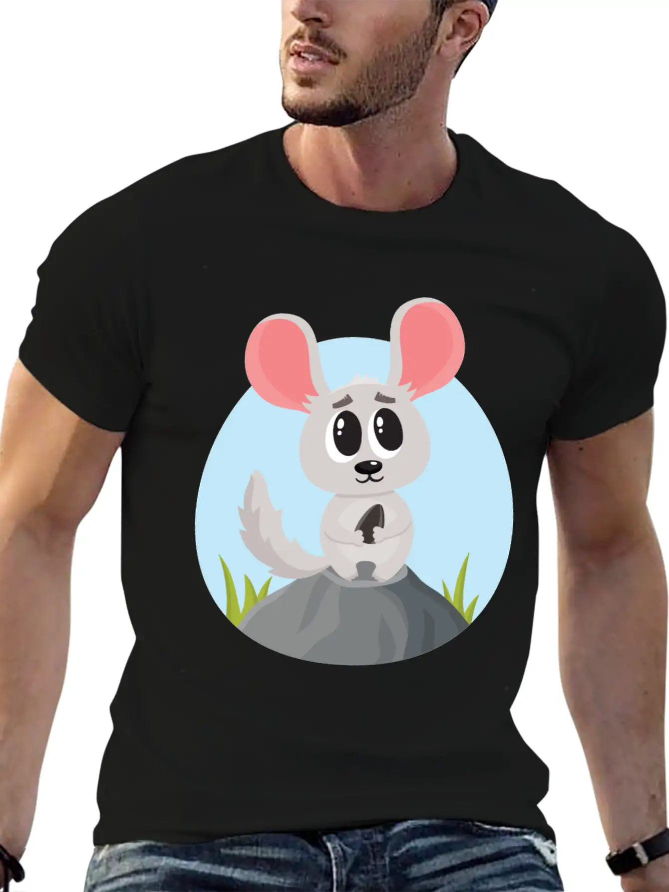 Cute And Adorable Chinchilla House Pet Rodents Casual Graphic T-Shirt – Simple And Comfortable Daily Wear