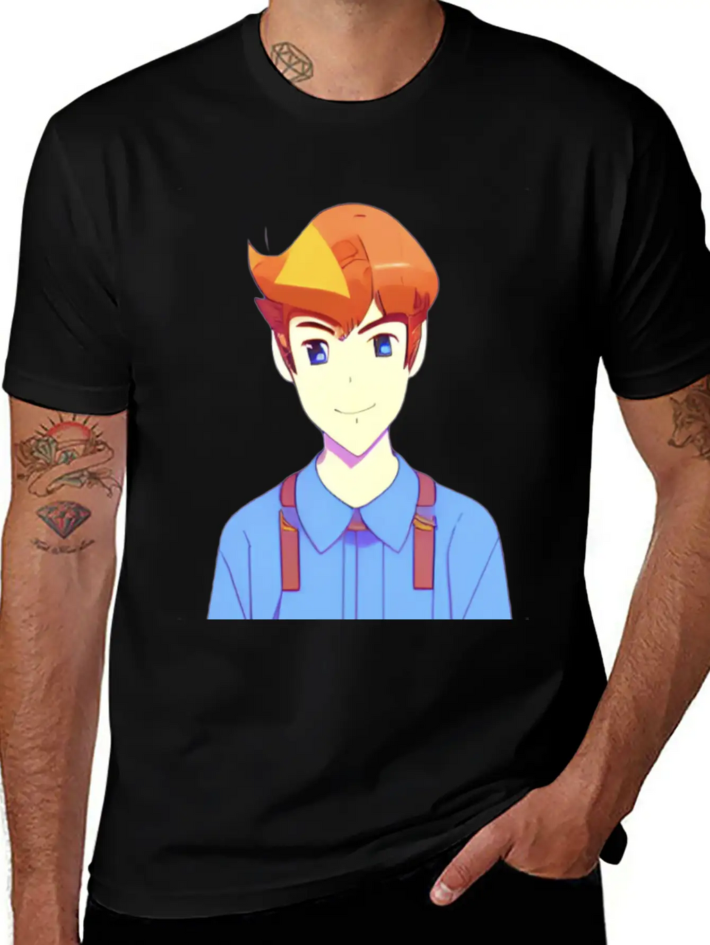 Cute Anime Characters . Unisex Casual T-Shirt – Clean Design For Daily Comfort