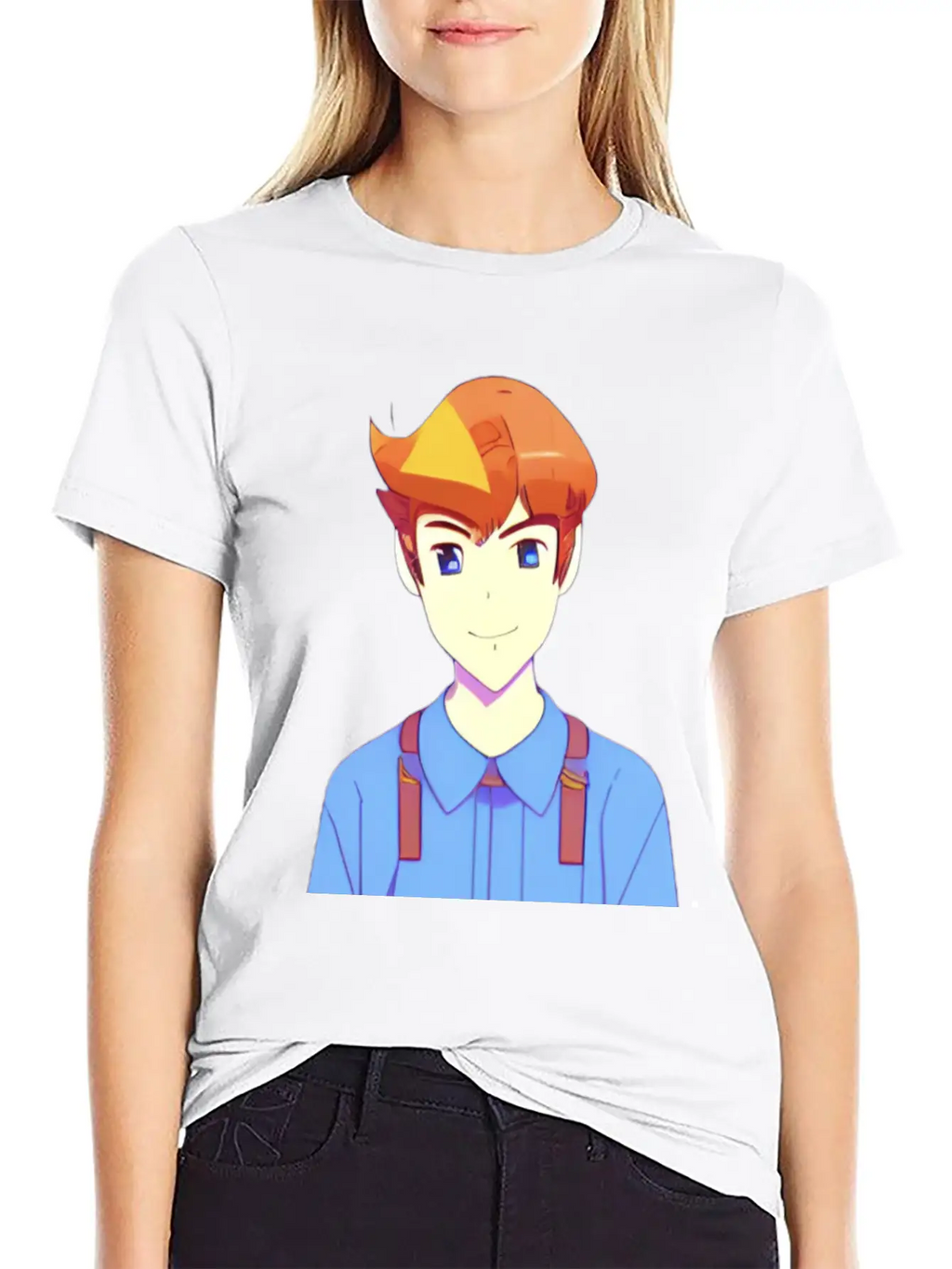 Cute Anime Characters . Unisex Casual T-Shirt – Clean Design For Daily Comfort