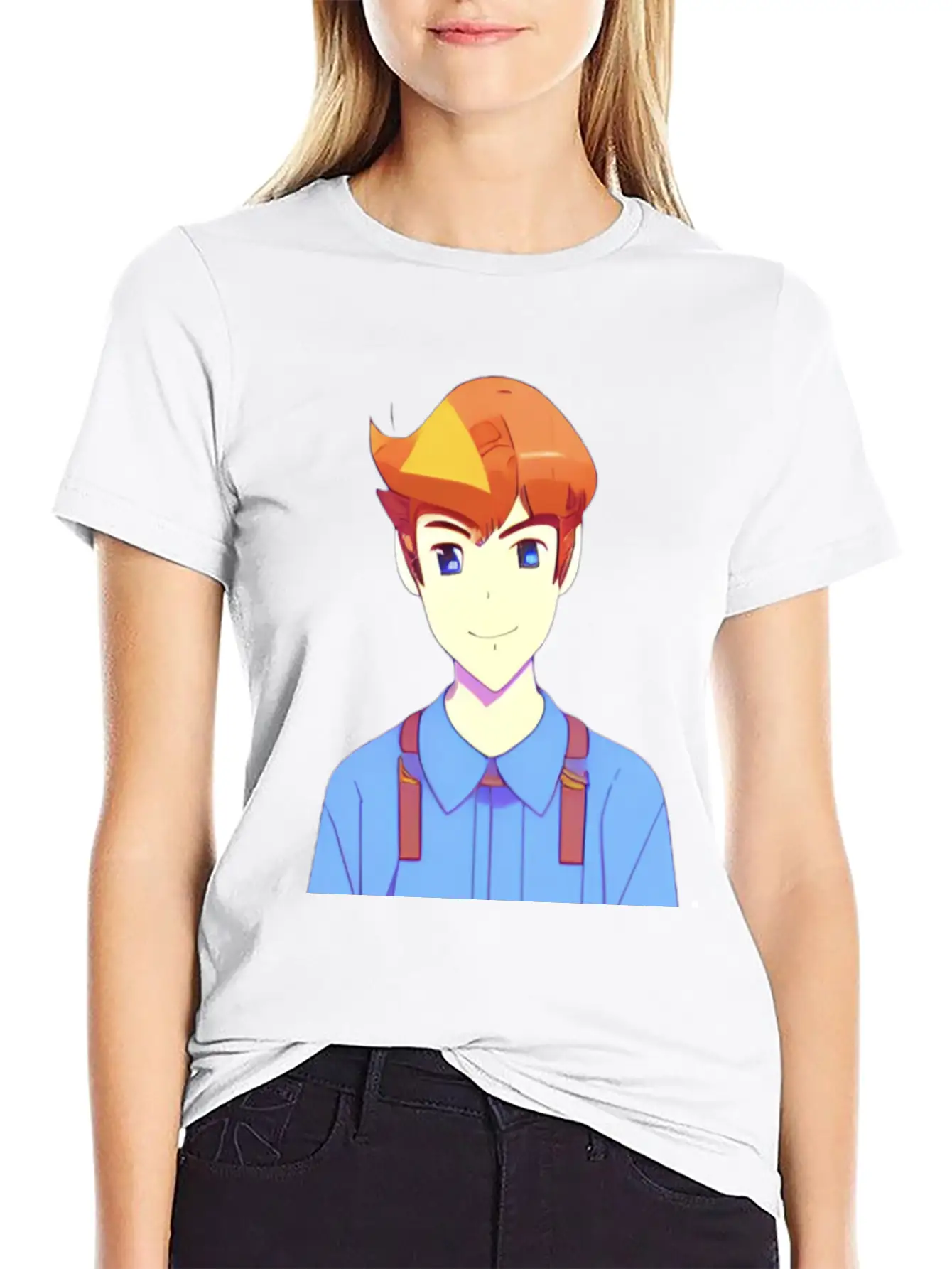 Cute Anime Characters . Unisex Casual T-Shirt – Clean Design For Daily Comfort