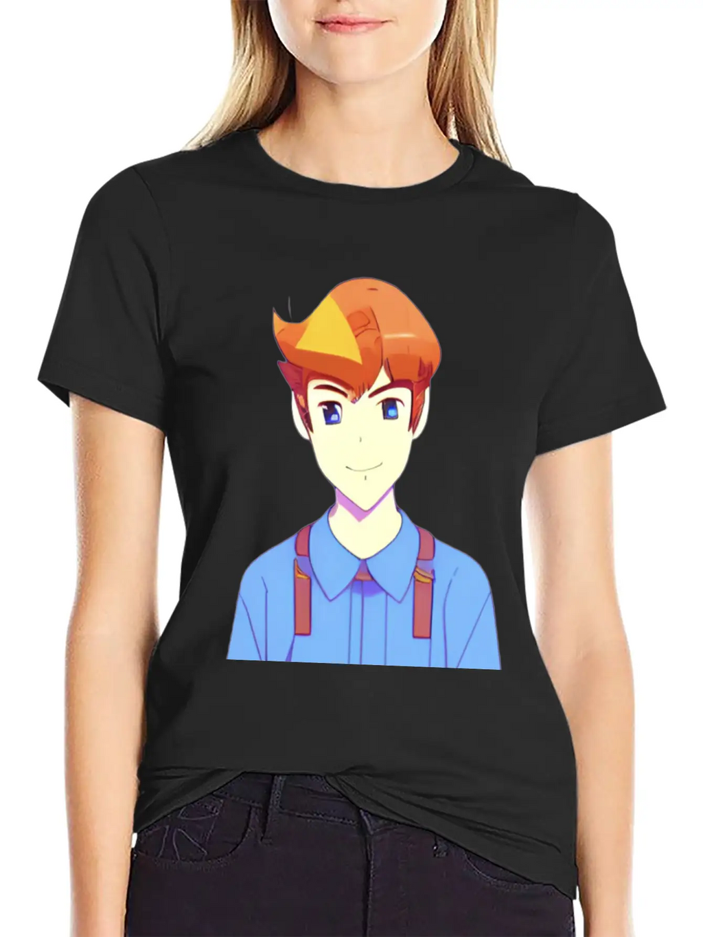 Cute Anime Characters . Unisex Casual T-Shirt – Clean Design For Daily Comfort