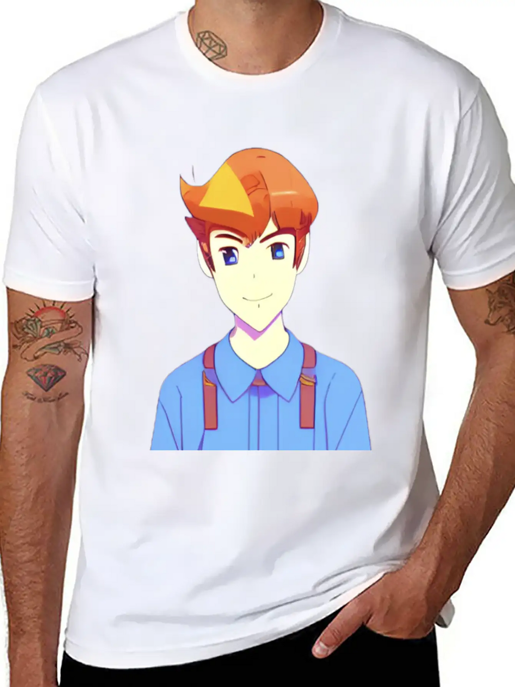 Cute Anime Characters . Unisex Casual T-Shirt – Clean Design For Daily Comfort