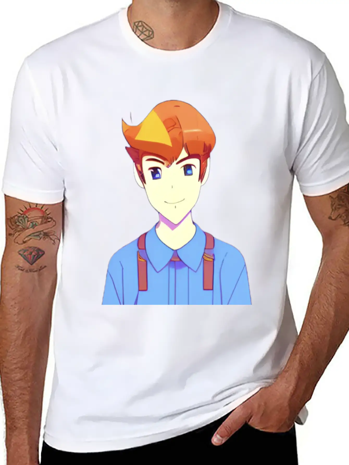 Cute Anime Characters . Unisex Casual T-Shirt – Clean Design For Daily Comfort