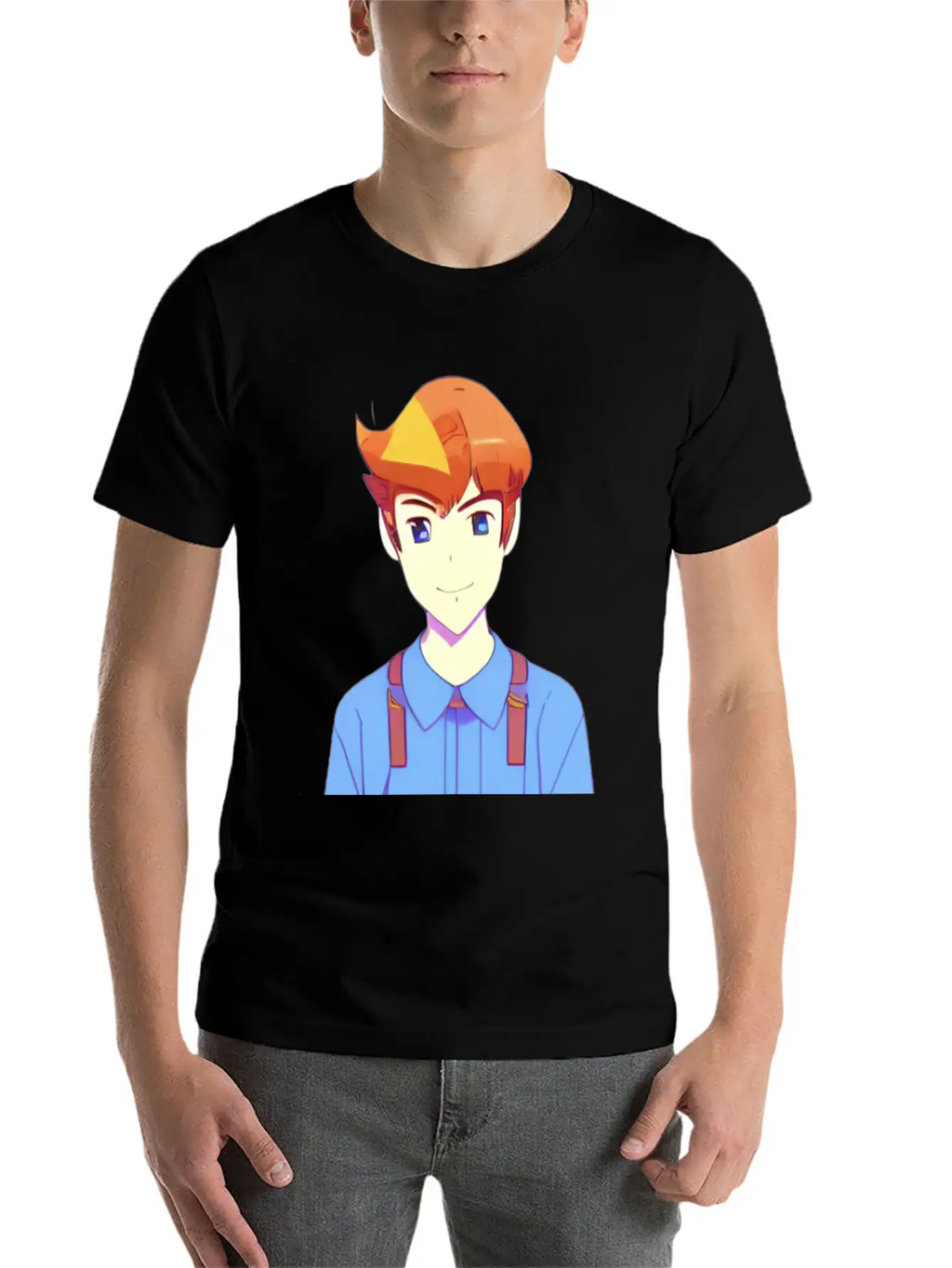 Cute Anime Characters . Unisex Casual T-Shirt – Clean Design For Daily Comfort