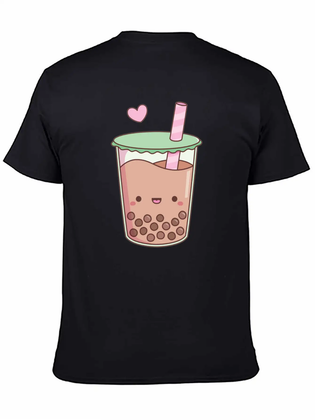 Cute Boba Tea Love Doodle Unisex Short Sleeve Soft Cotton T-Shirt – Casual Everyday Wear