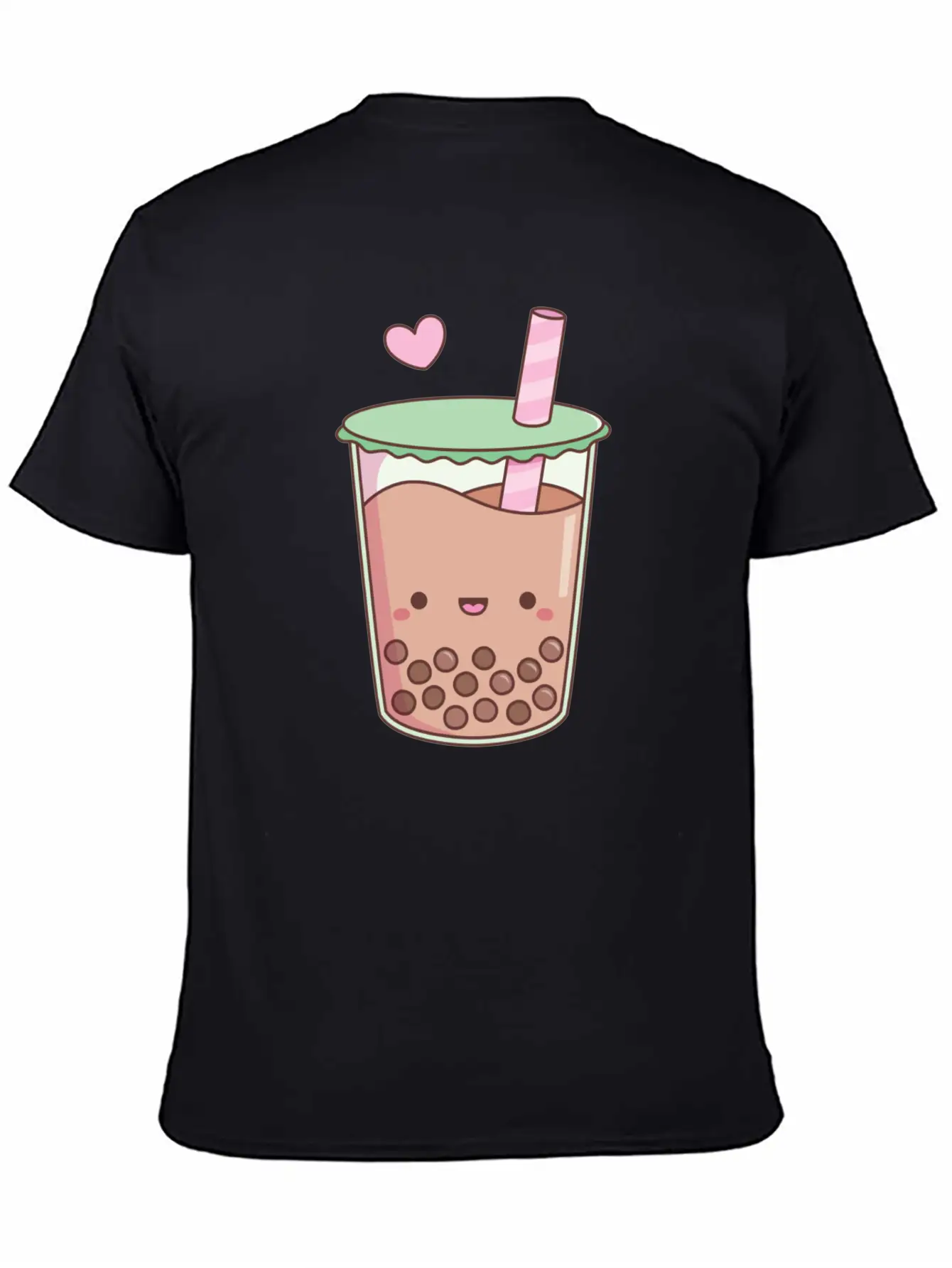 Cute Boba Tea Love Doodle Unisex Short Sleeve Soft Cotton T-Shirt – Casual Everyday Wear
