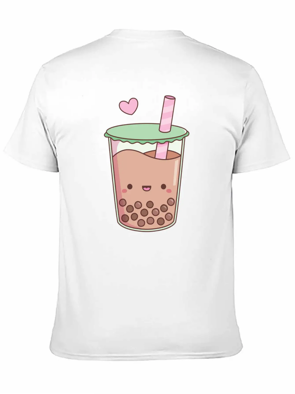 Cute Boba Tea Love Doodle Unisex Short Sleeve Soft Cotton T-Shirt – Casual Everyday Wear