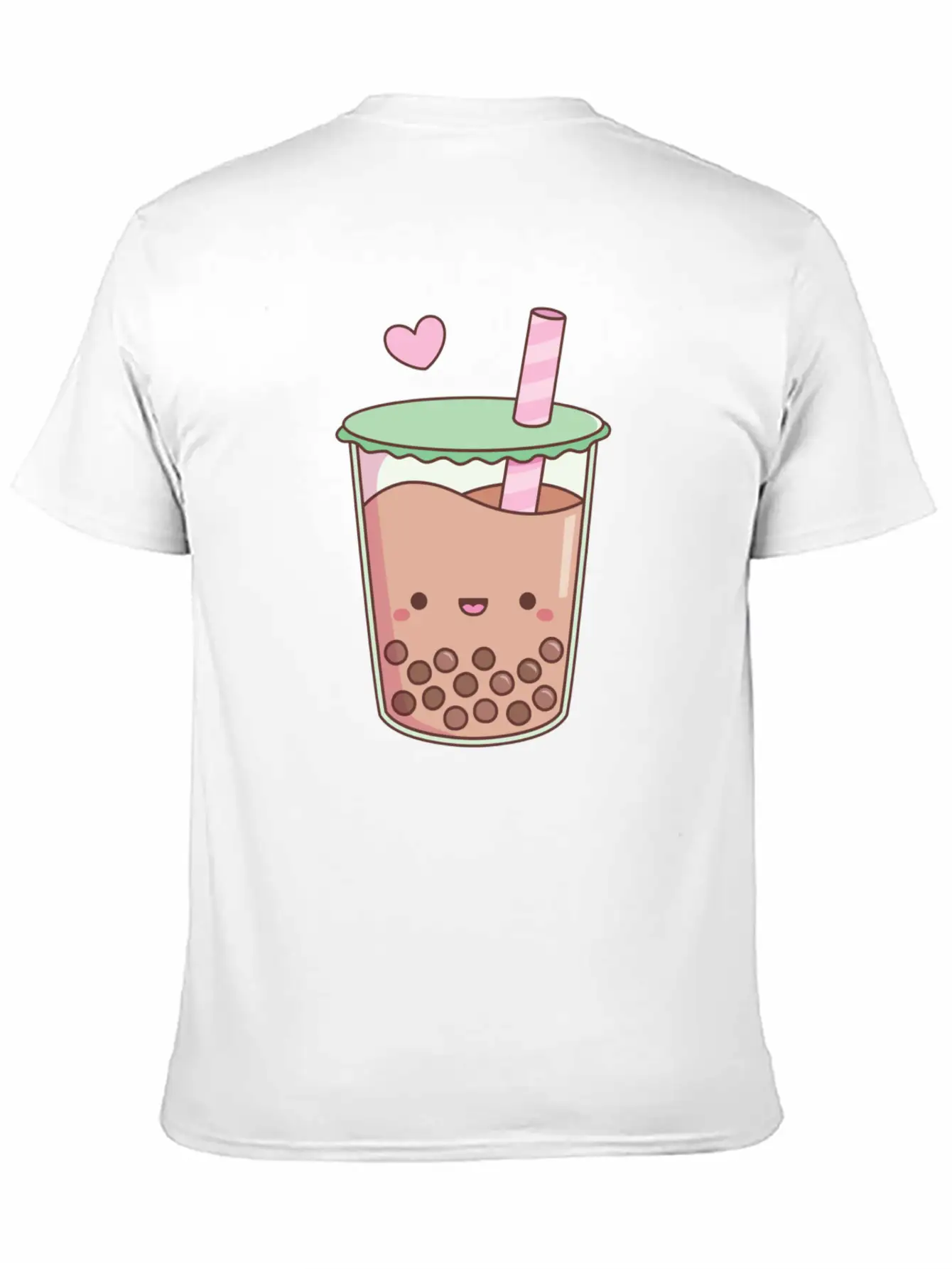 Cute Boba Tea Love Doodle Unisex Short Sleeve Soft Cotton T-Shirt – Casual Everyday Wear