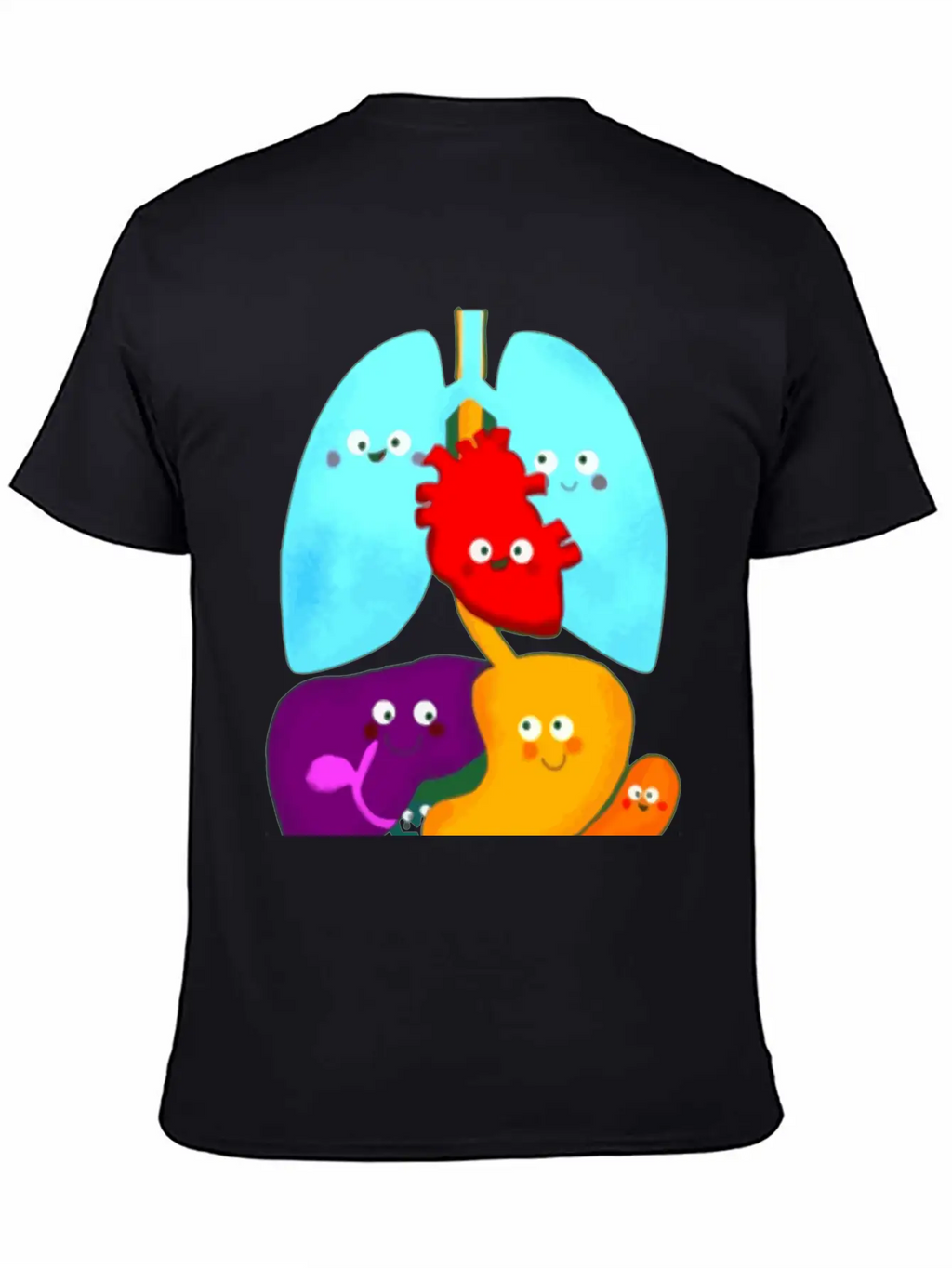 Cute Body Anatomy Essential Cotton Tee For Daily Outfits – Unisex Style