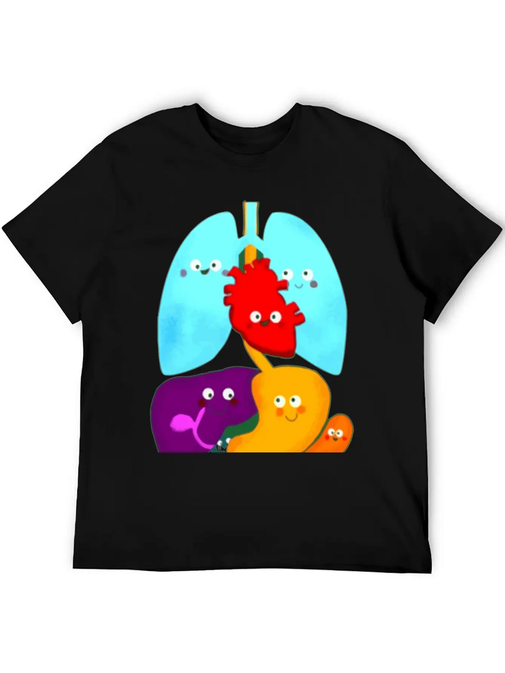Cute Body Anatomy Essential Cotton Tee For Daily Outfits – Unisex Style