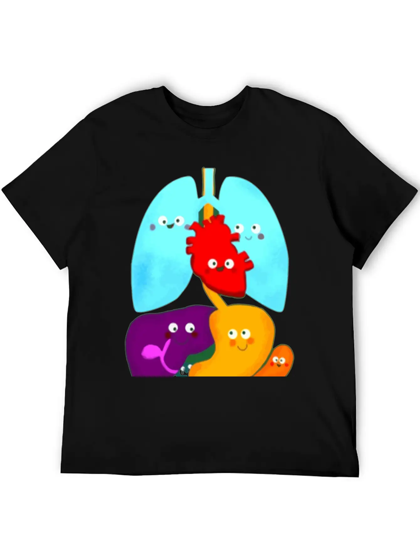 Cute Body Anatomy Essential Cotton Tee For Daily Outfits – Unisex Style