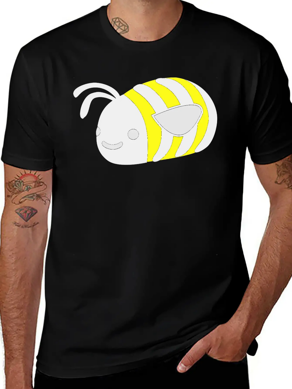Cute Bumble Bee Stylish Everyday T-Shirt – Unisex Basic Cotton Tee