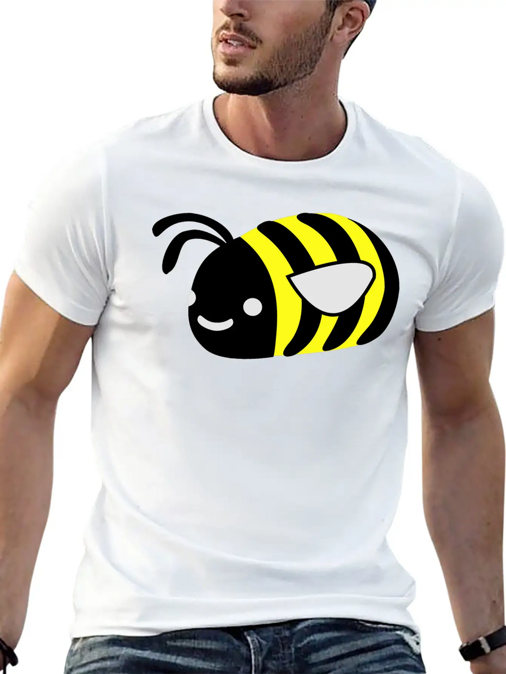 Cute Bumble Bee Stylish Everyday T-Shirt – Unisex Basic Cotton Tee