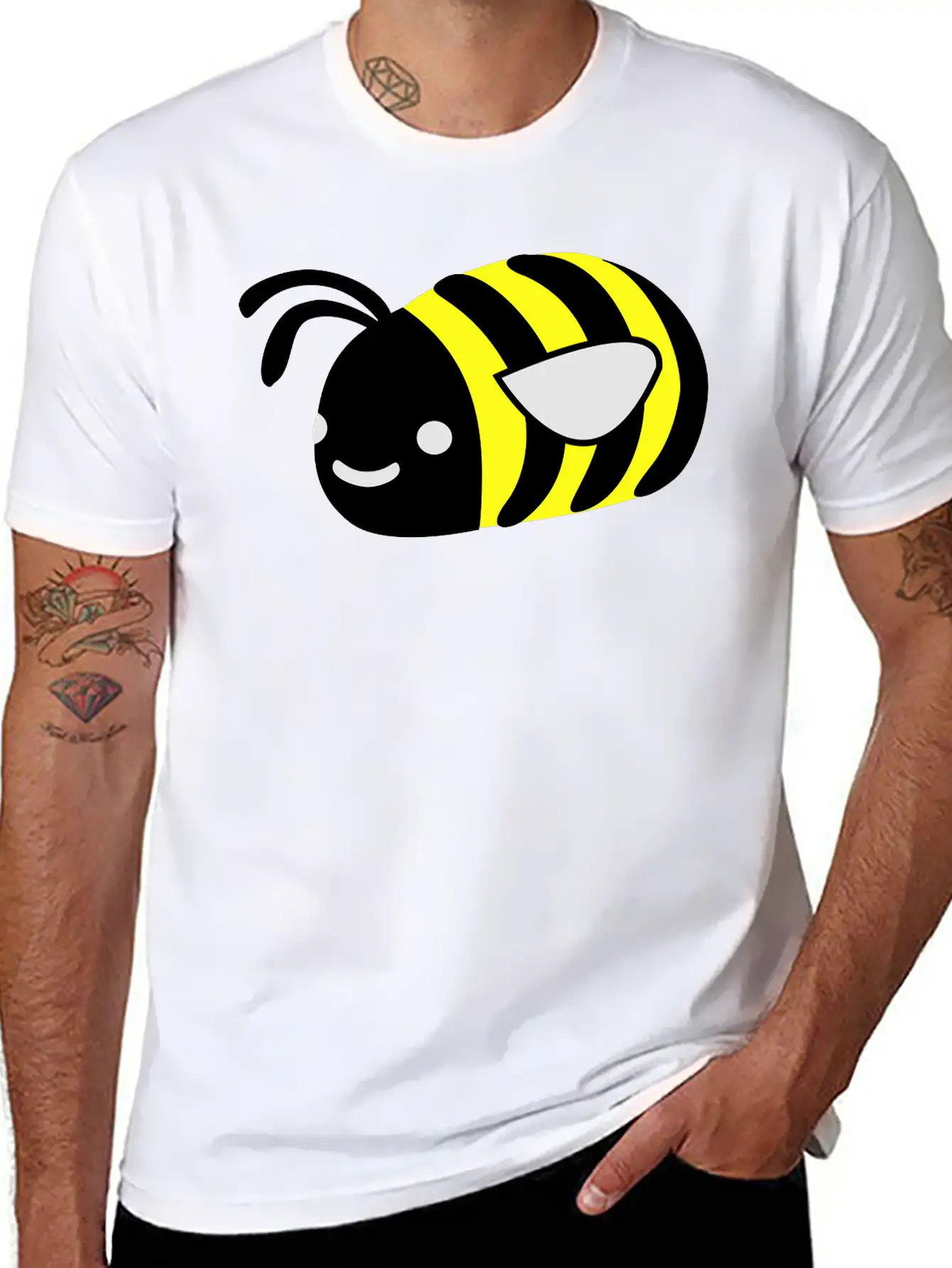 Cute Bumble Bee Stylish Everyday T-Shirt – Unisex Basic Cotton Tee