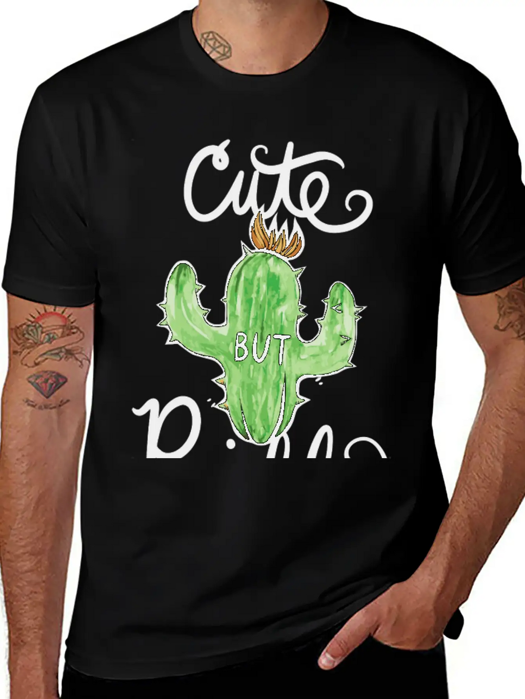 Cute But Prickly Cactus Cute Funny Stylish Everyday T-Shirt – Unisex Basic Cotton Tee