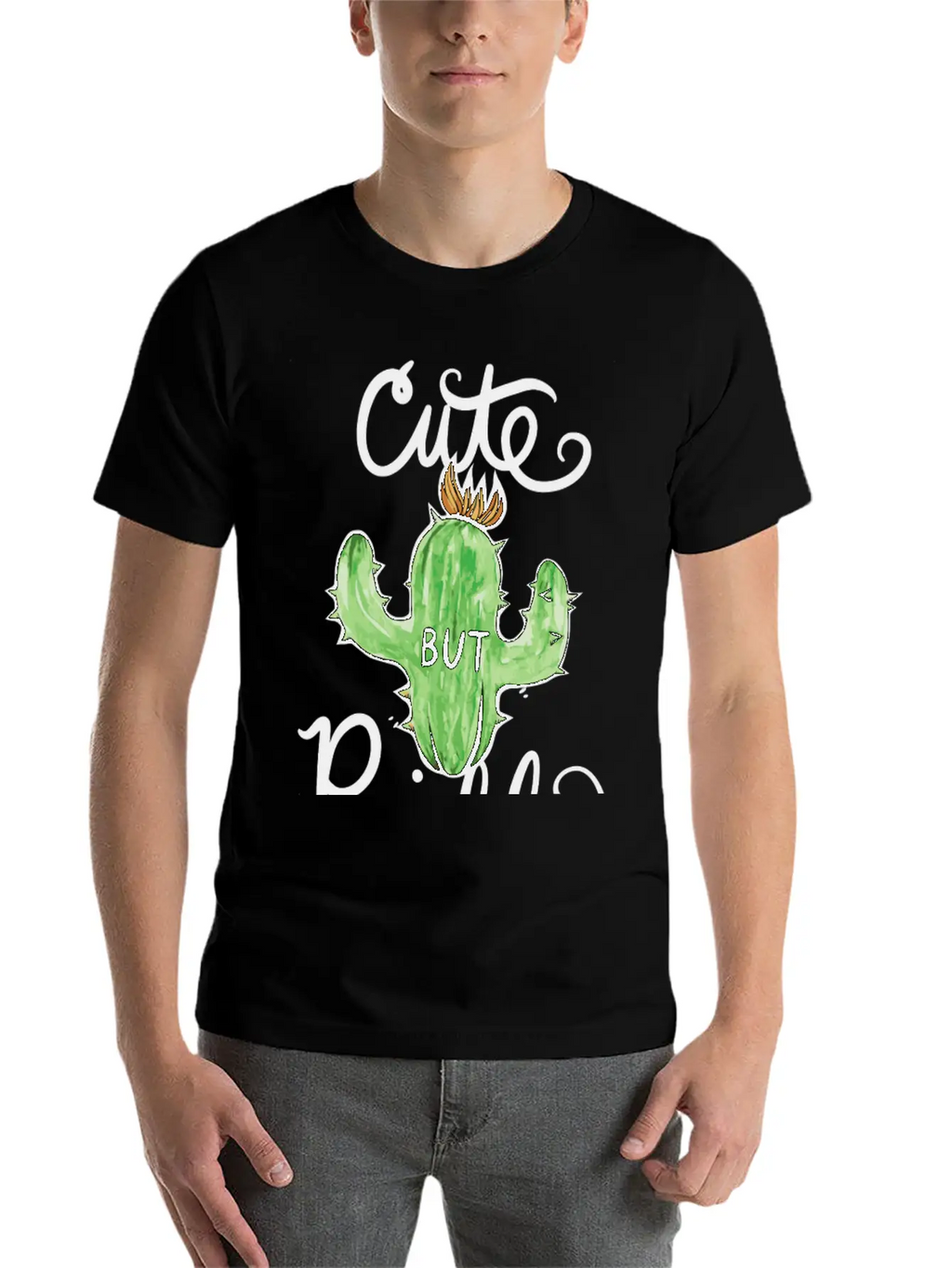 Cute But Prickly Cactus Cute Funny Stylish Everyday T-Shirt – Unisex Basic Cotton Tee