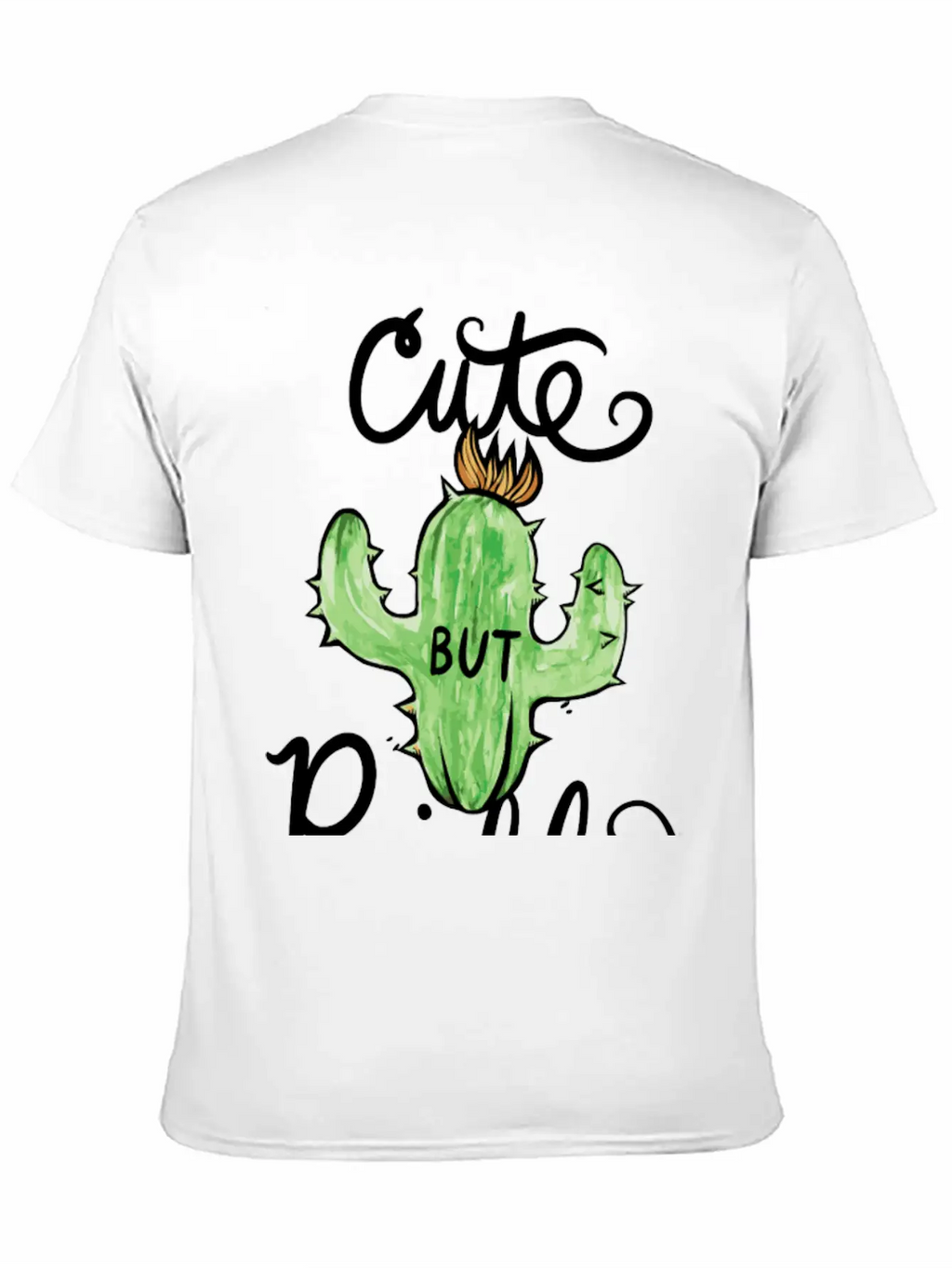 Cute But Prickly Cactus Cute Funny Stylish Everyday T-Shirt – Unisex Basic Cotton Tee
