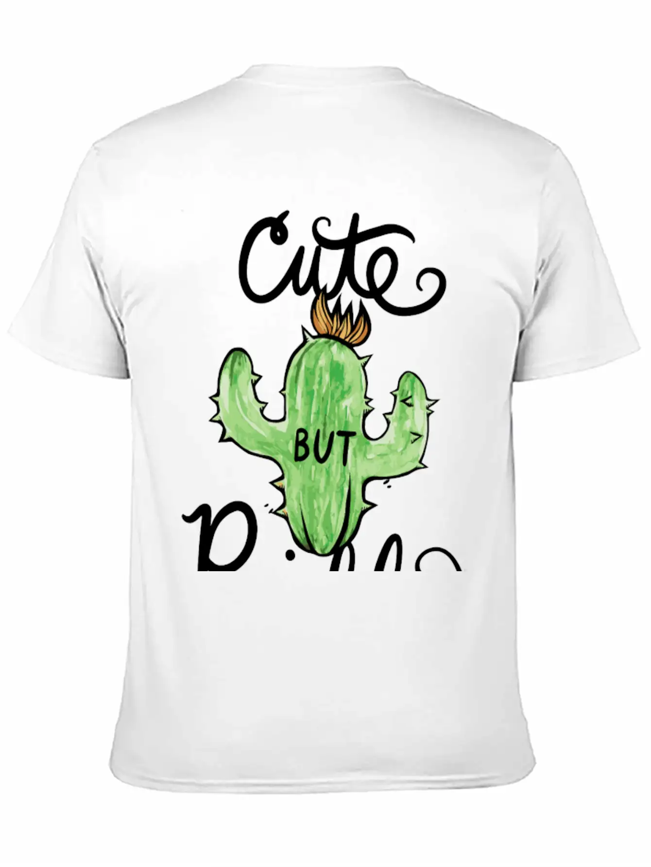 Cute But Prickly Cactus Cute Funny Stylish Everyday T-Shirt – Unisex Basic Cotton Tee