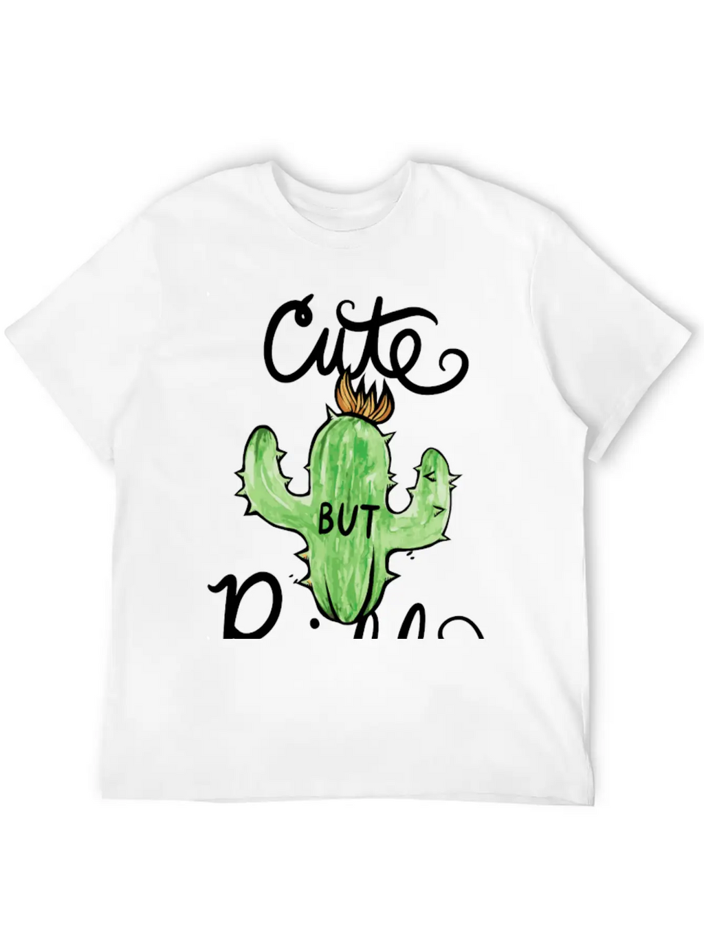 Cute But Prickly Cactus Cute Funny Stylish Everyday T-Shirt – Unisex Basic Cotton Tee