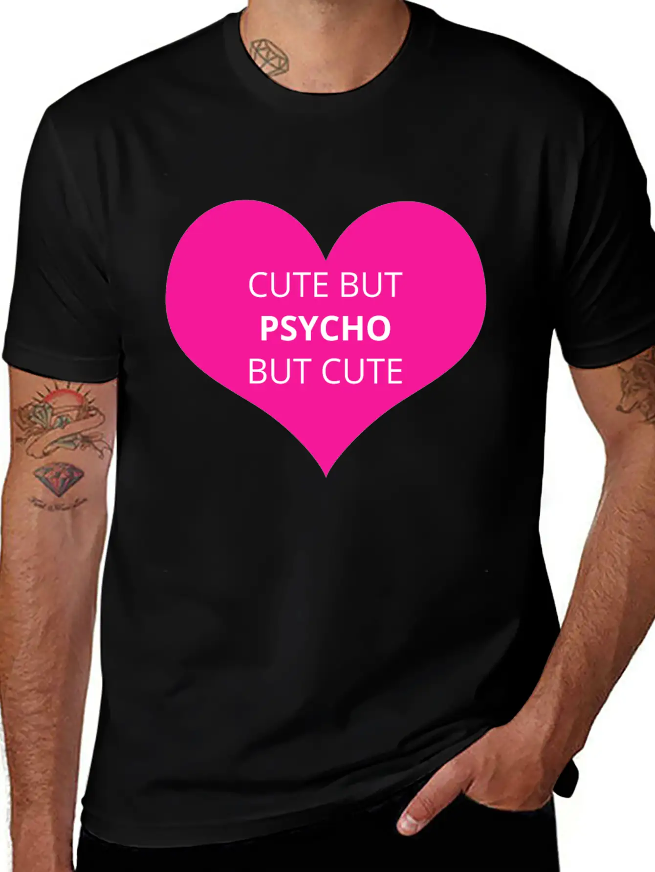 Cute But Psycho But Cute Unisex Casual T-Shirt – Clean Design For Daily Comfort