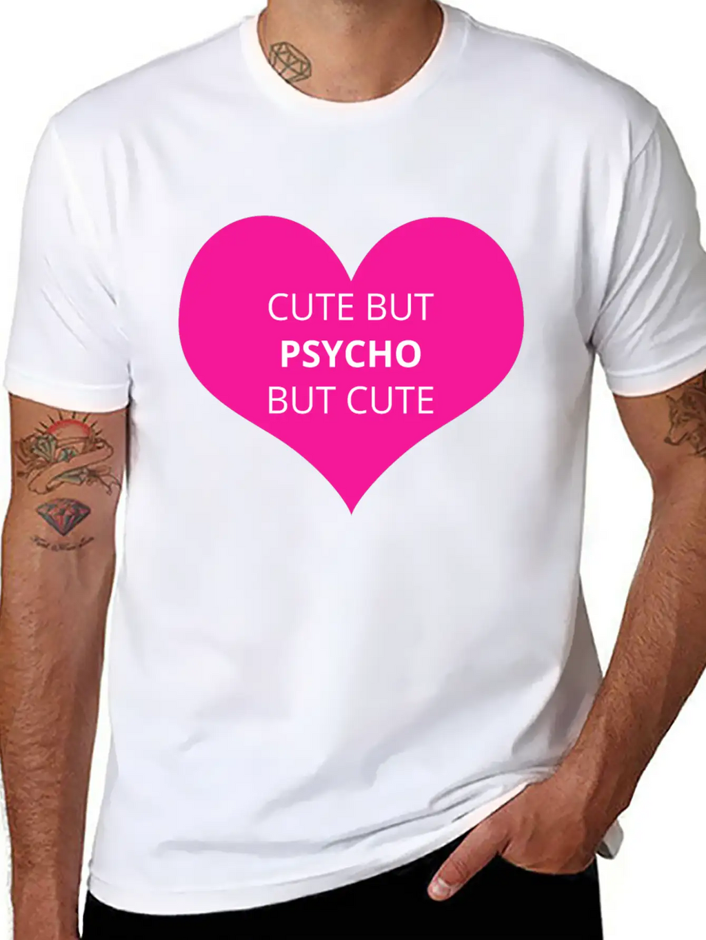 Cute But Psycho But Cute Unisex Casual T-Shirt – Clean Design For Daily Comfort