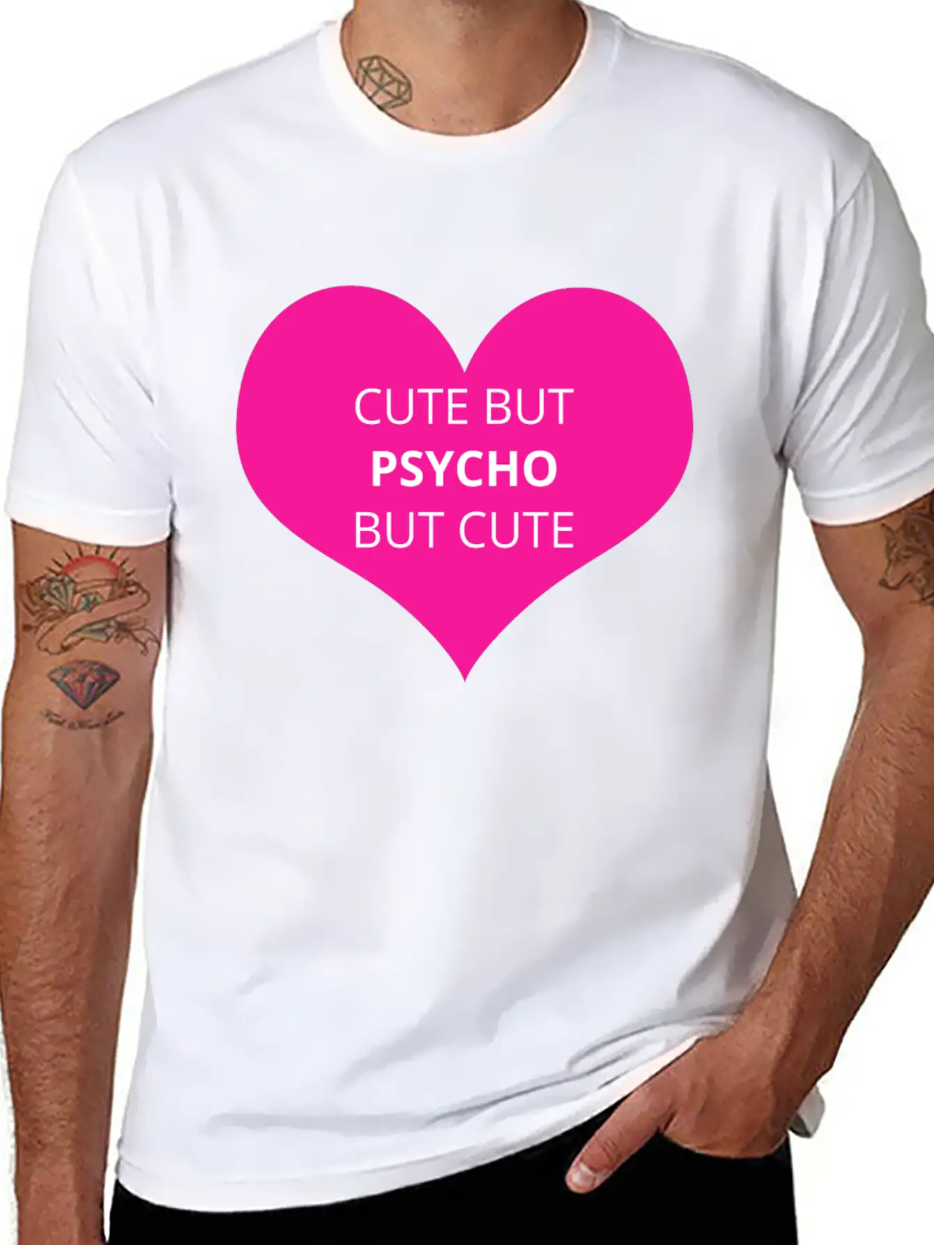 Cute But Psycho But Cute Unisex Casual T-Shirt – Clean Design For Daily Comfort