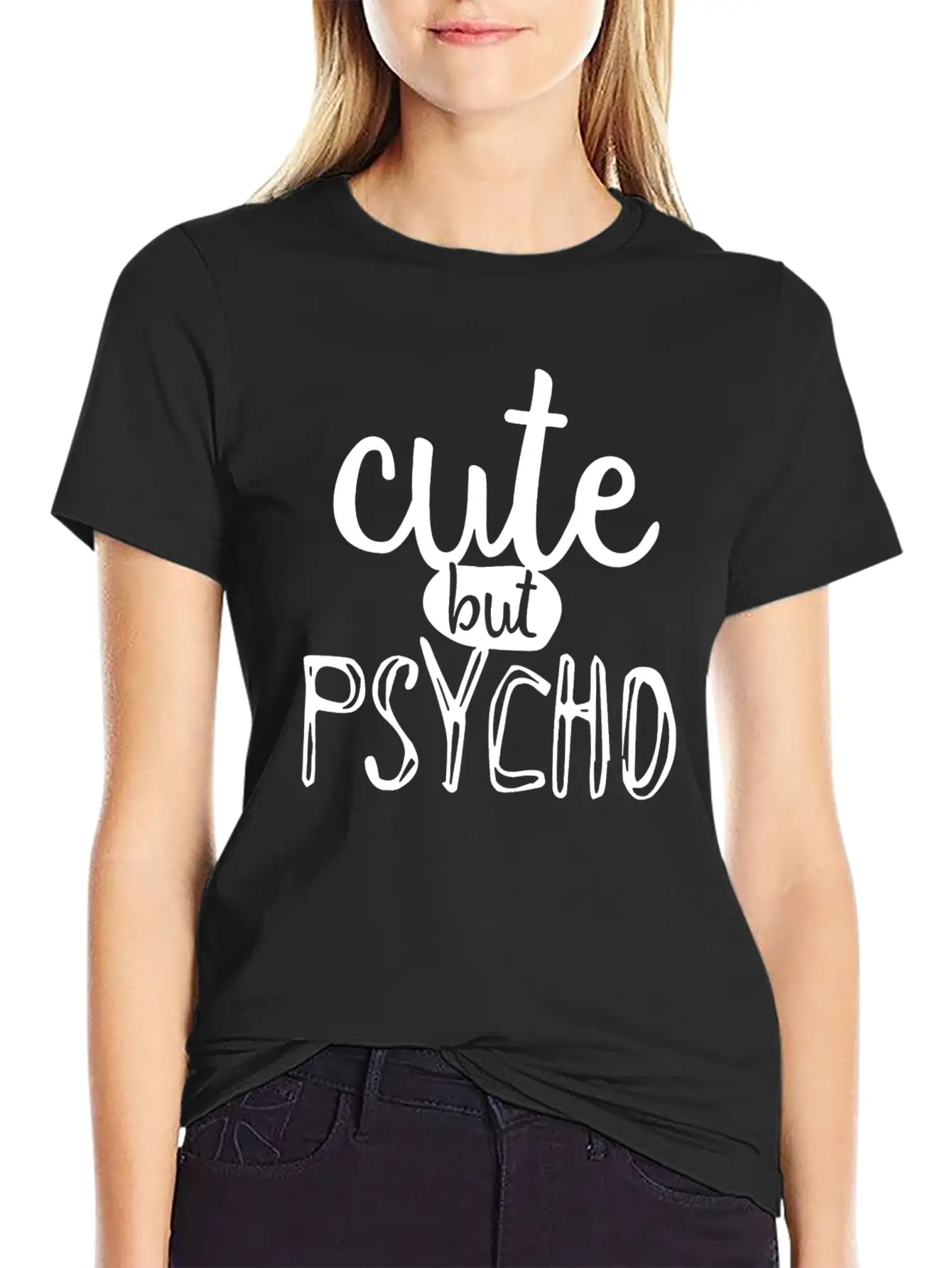 Cute But Psycho Unisex Casual T-Shirt – Clean Design For Daily Comfort