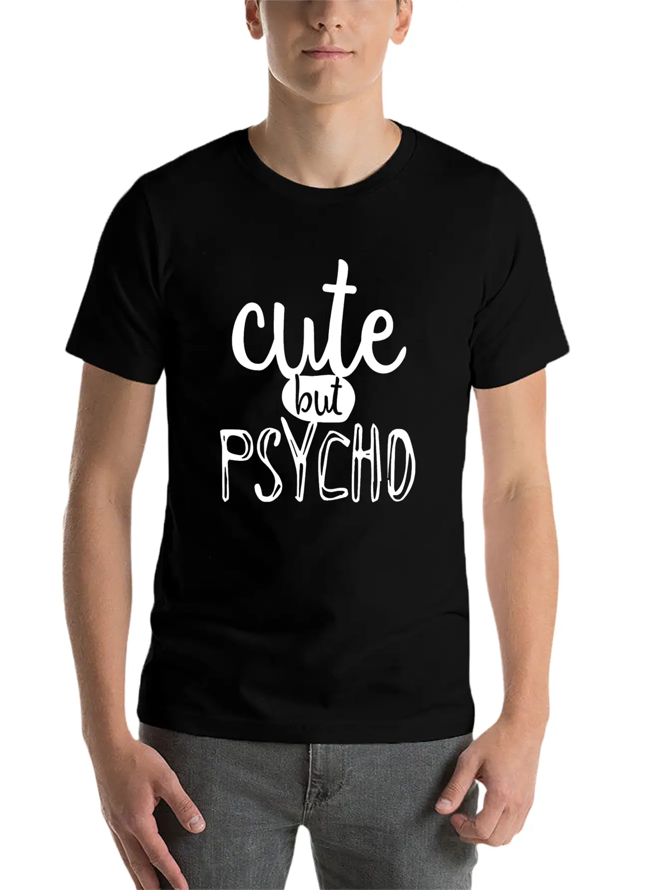 Cute But Psycho Unisex Casual T-Shirt – Clean Design For Daily Comfort