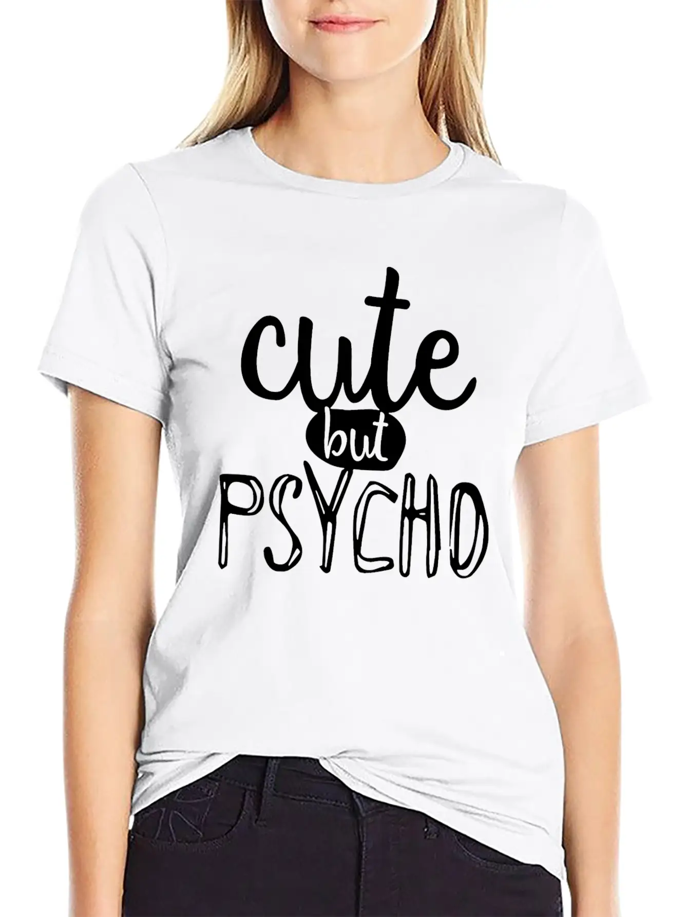 Cute But Psycho Unisex Casual T-Shirt – Clean Design For Daily Comfort