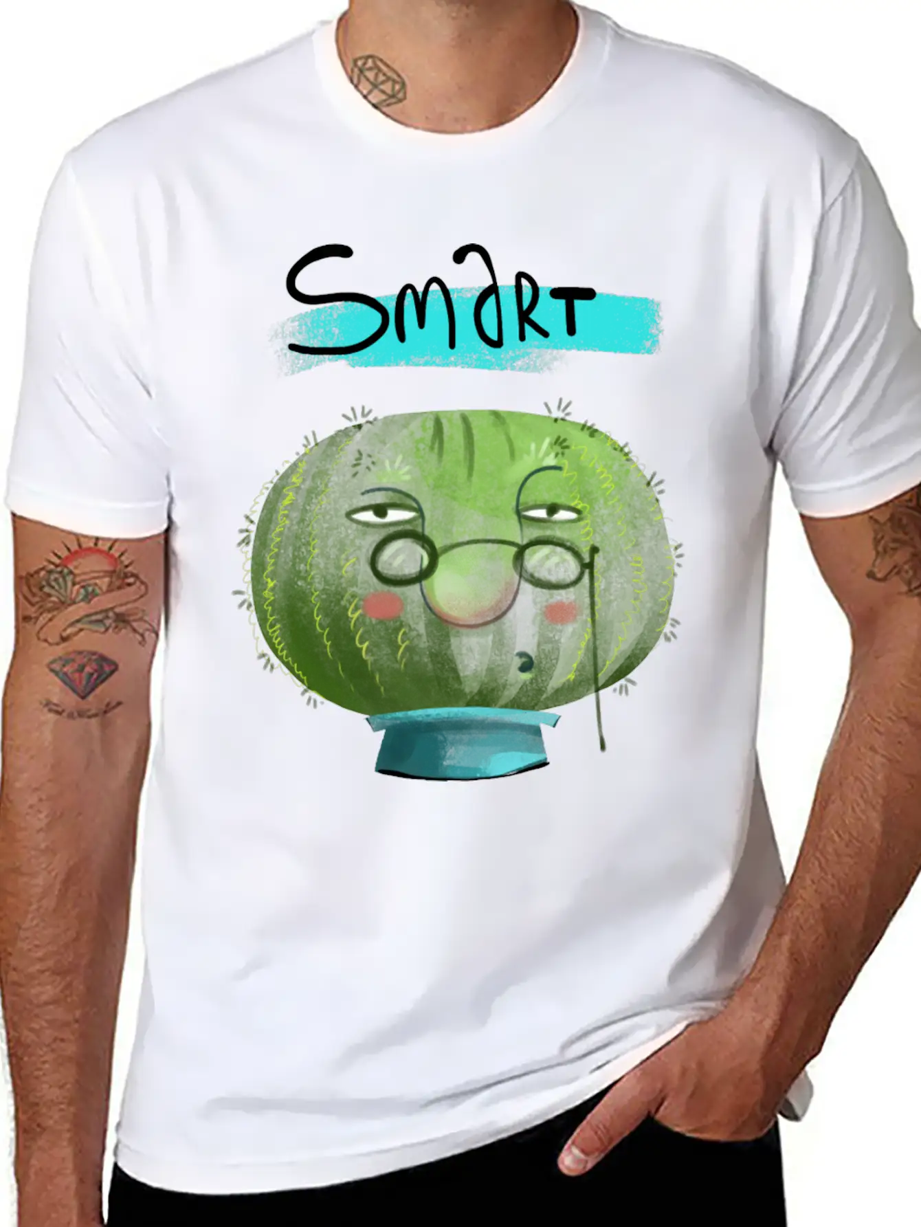 Cute Cactus Smart Unisex Casual T-Shirt – Clean Design For Daily Comfort