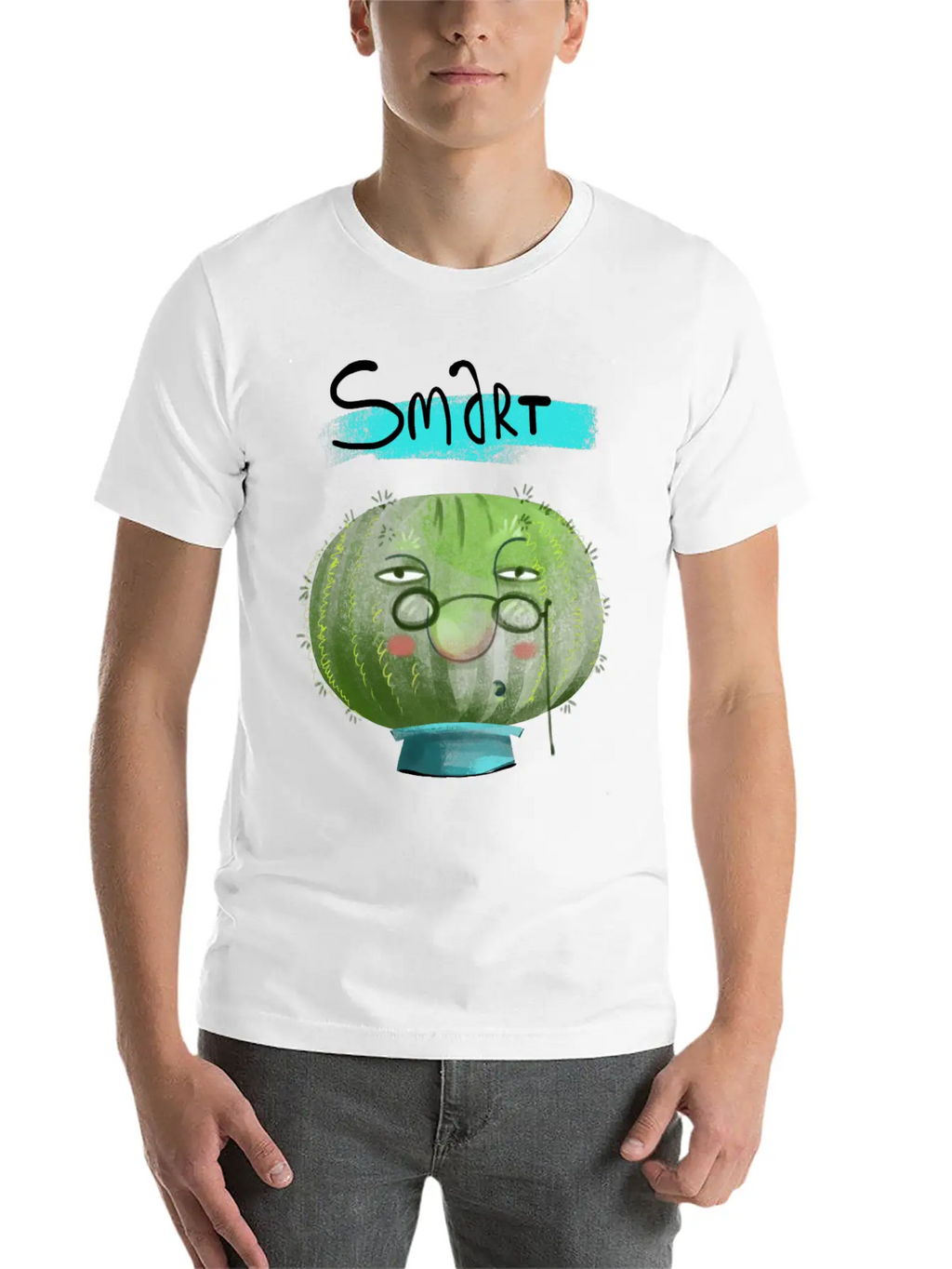Cute Cactus Smart Unisex Casual T-Shirt – Clean Design For Daily Comfort