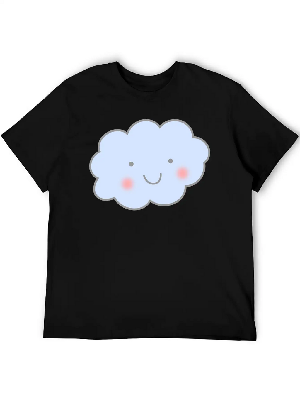 Cute Cloud Unisex Short Sleeve Soft Cotton T-Shirt – Casual Everyday Wear