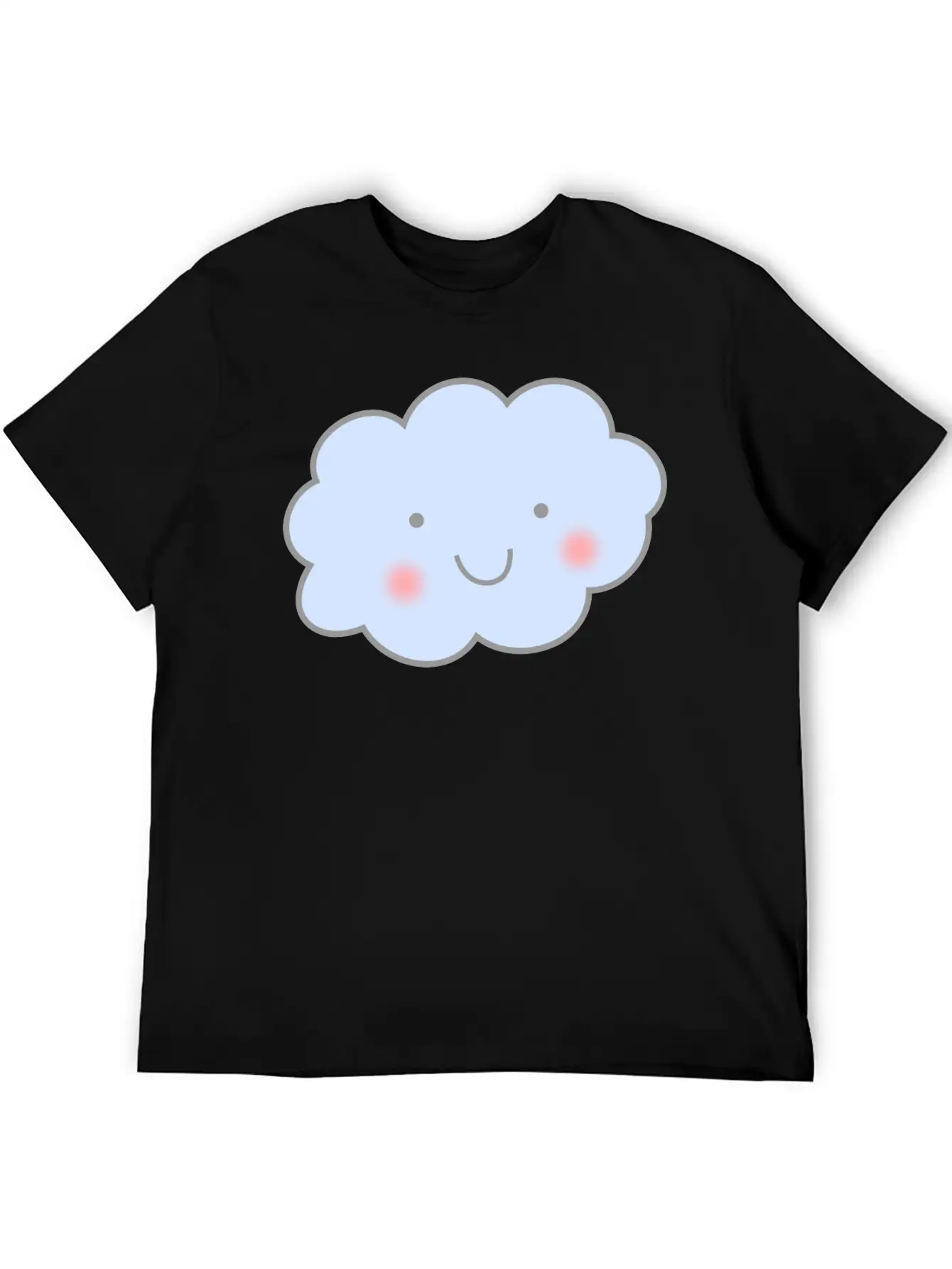 Cute Cloud Unisex Short Sleeve Soft Cotton T-Shirt – Casual Everyday Wear