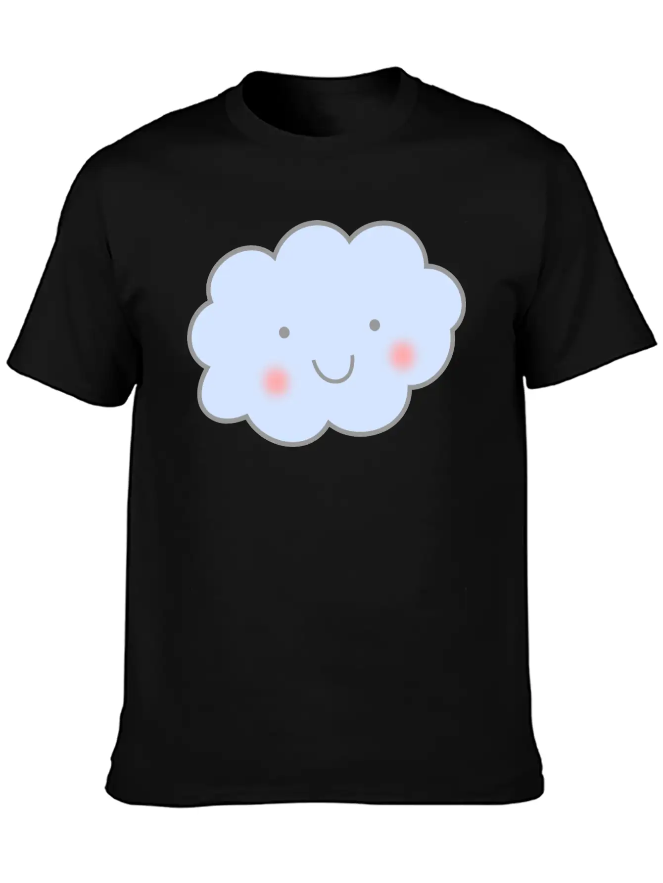 Cute Cloud Unisex Short Sleeve Soft Cotton T-Shirt – Casual Everyday Wear