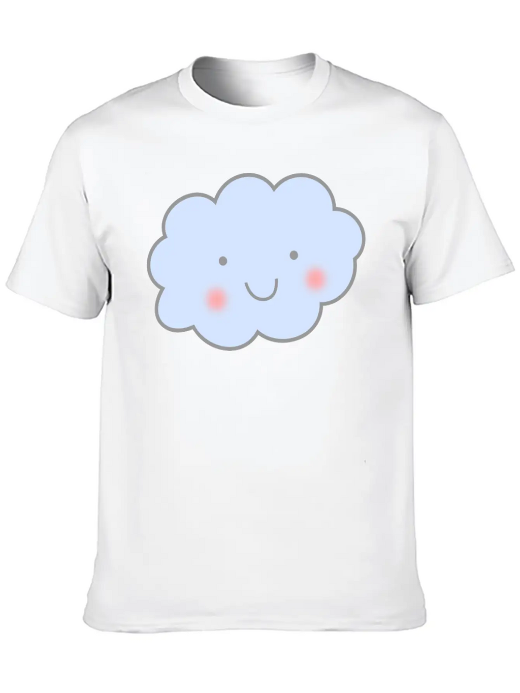 Cute Cloud Unisex Short Sleeve Soft Cotton T-Shirt – Casual Everyday Wear