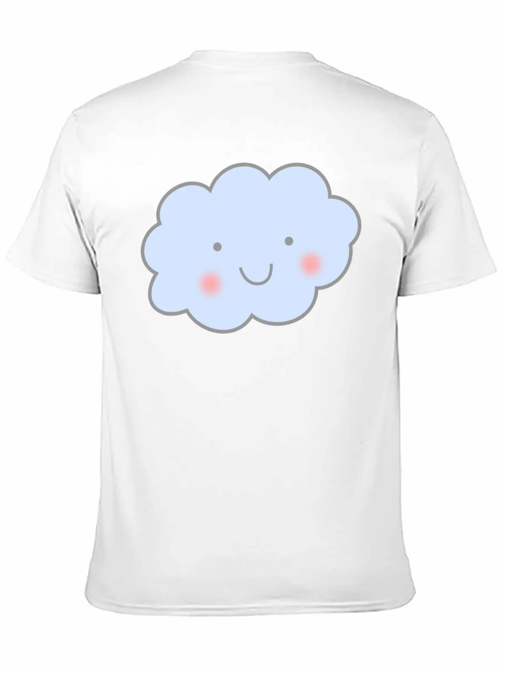 Cute Cloud Unisex Short Sleeve Soft Cotton T-Shirt – Casual Everyday Wear