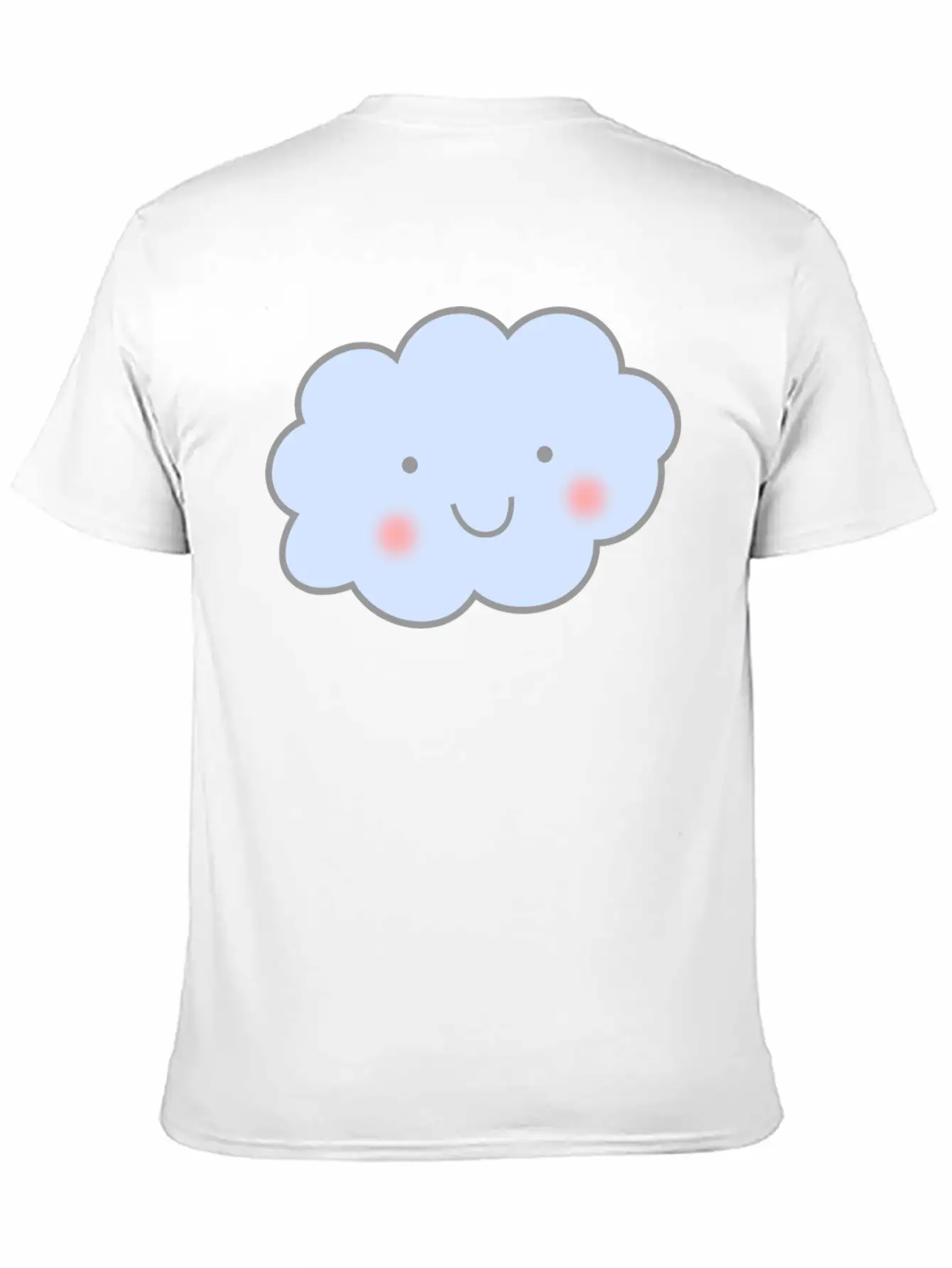 Cute Cloud Unisex Short Sleeve Soft Cotton T-Shirt – Casual Everyday Wear