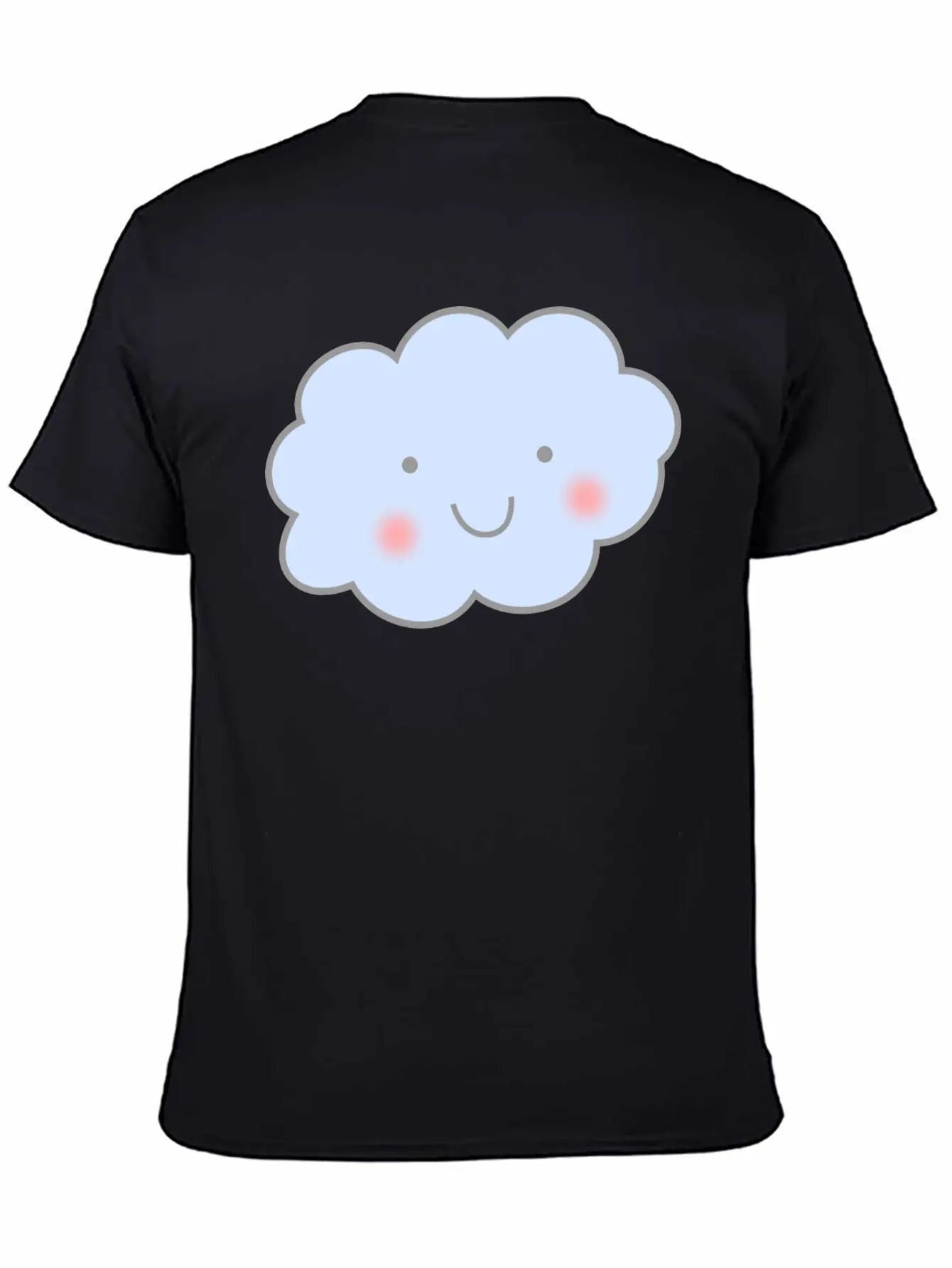 Cute Cloud Unisex Short Sleeve Soft Cotton T-Shirt – Casual Everyday Wear