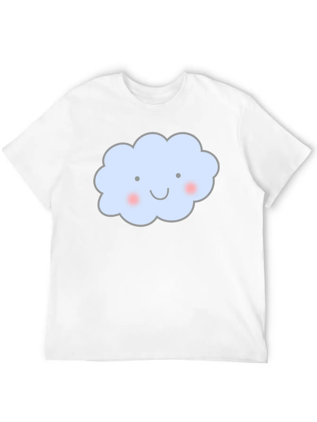 Cute Cloud Unisex Short Sleeve Soft Cotton T-Shirt – Casual Everyday Wear