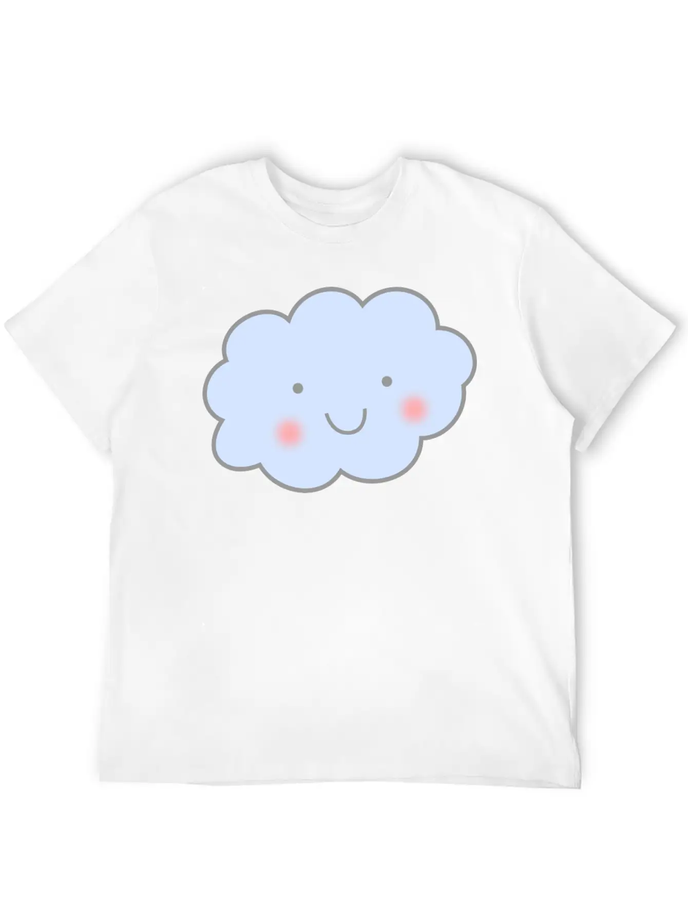 Cute Cloud Unisex Short Sleeve Soft Cotton T-Shirt – Casual Everyday Wear