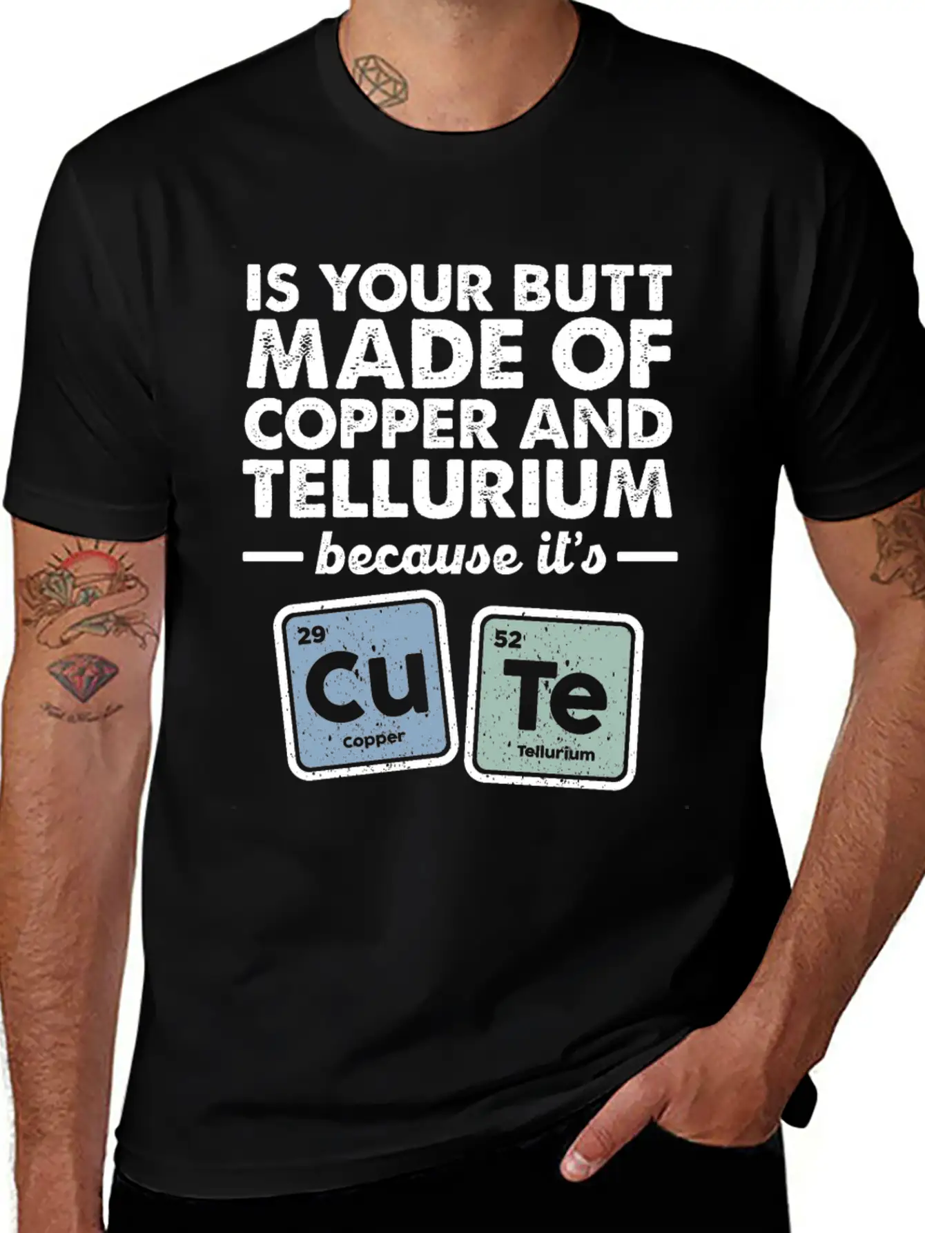 CuTe Copper Tellurium Chemistry Periodic Elements Breathable Soft Cotton T-Shirt – Timeless Casual Look