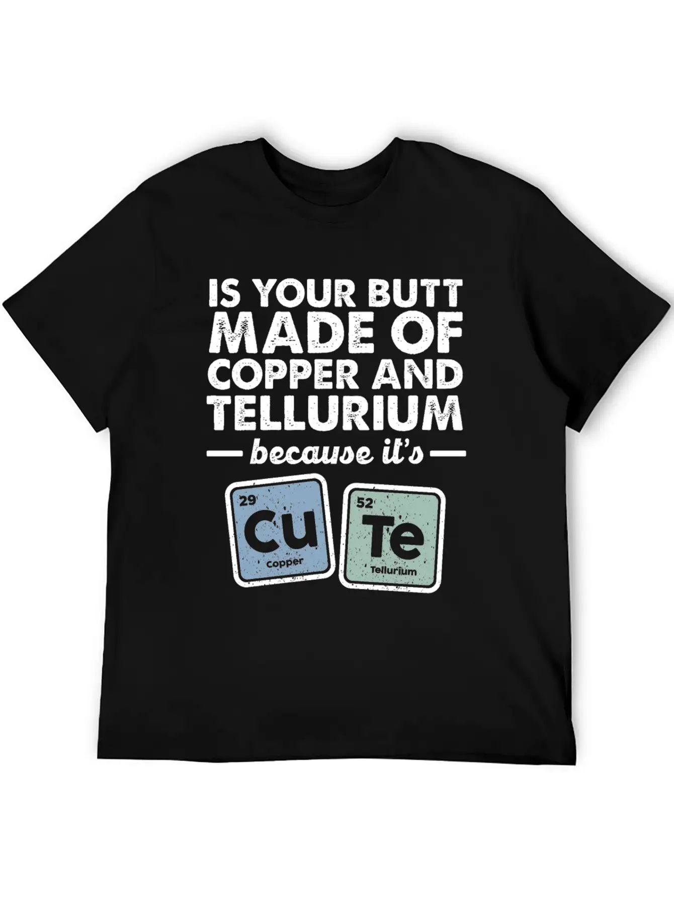 CuTe Copper Tellurium Chemistry Periodic Elements Breathable Soft Cotton T-Shirt – Timeless Casual Look