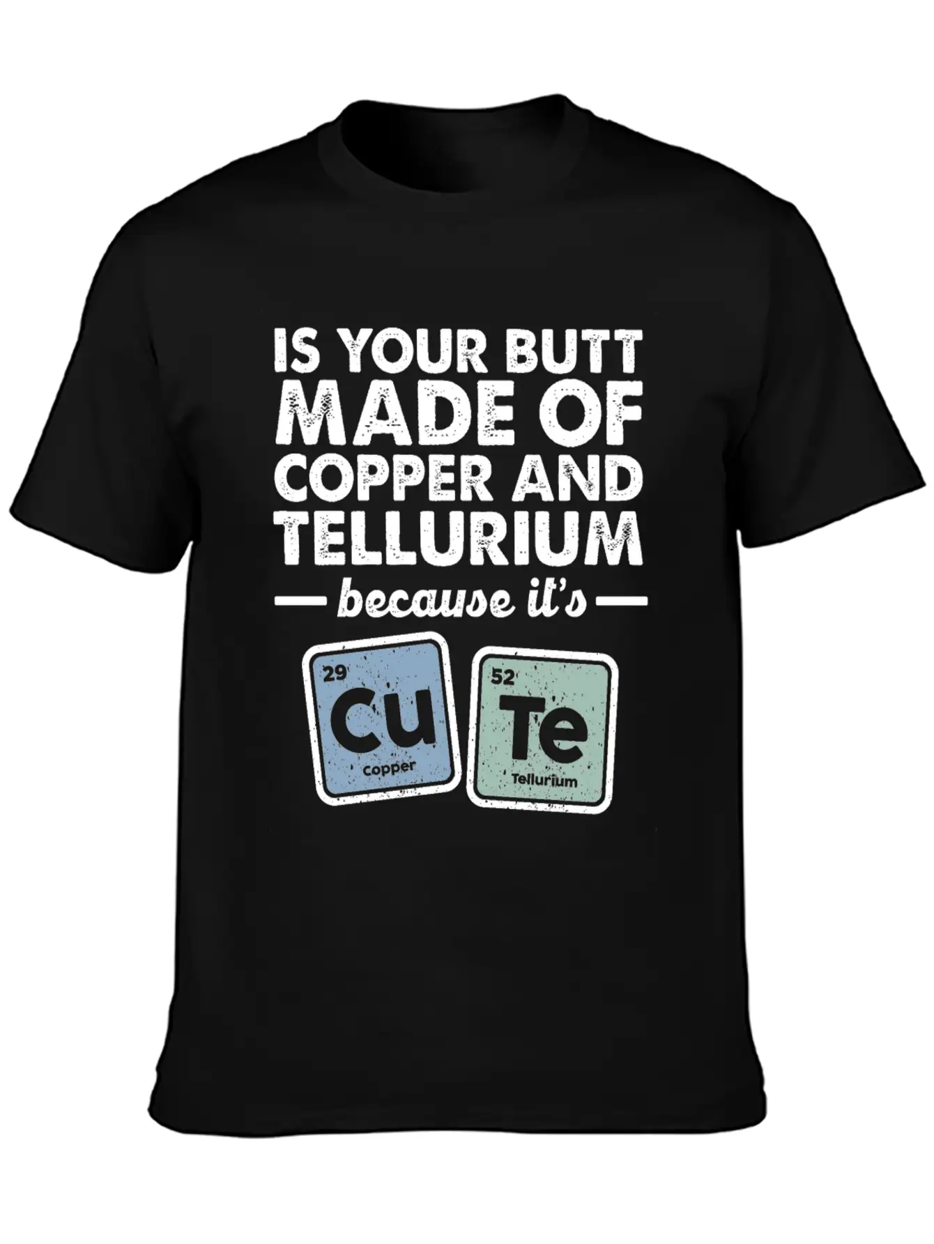 CuTe Copper Tellurium Chemistry Periodic Elements Breathable Soft Cotton T-Shirt – Timeless Casual Look