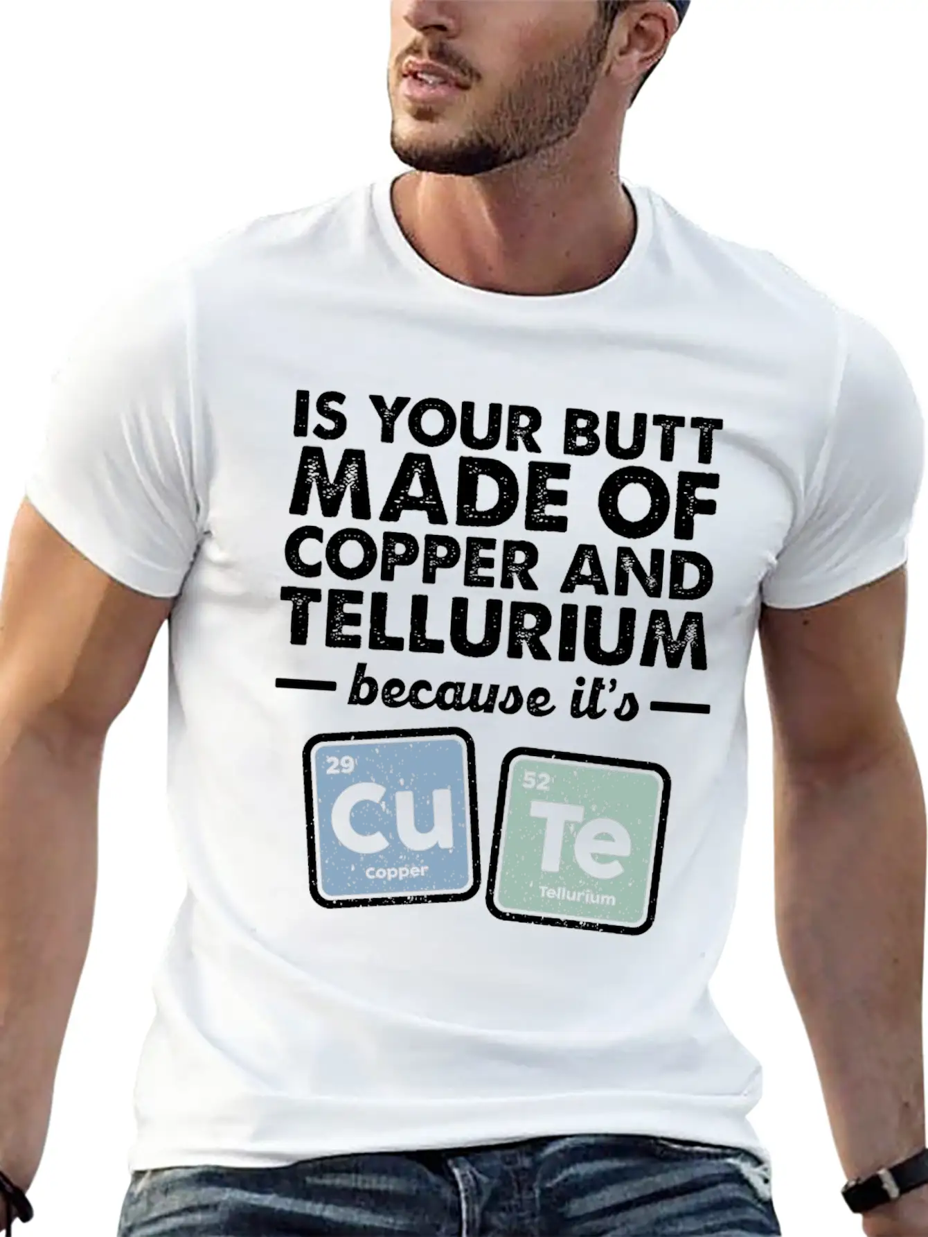 CuTe Copper Tellurium Chemistry Periodic Elements Breathable Soft Cotton T-Shirt – Timeless Casual Look
